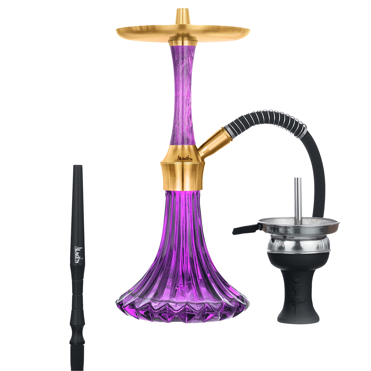 Aladin Shisha EPOX 360- Purple Gold Pattern Online kaufen