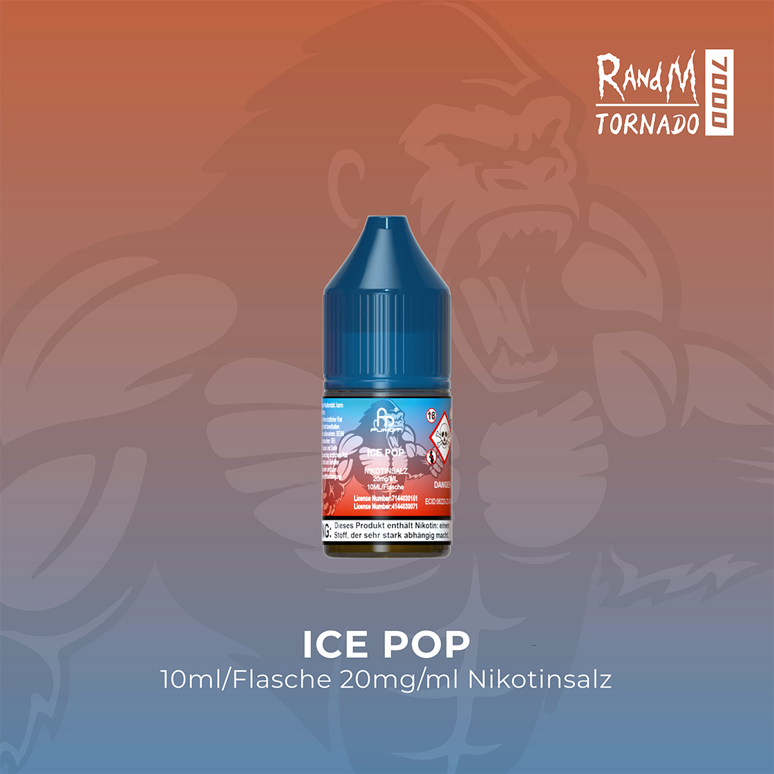elfbar elfa kaufen RandM Tornado 7000 Ice Pop E-Liquid Nikotinsalz 20 mg