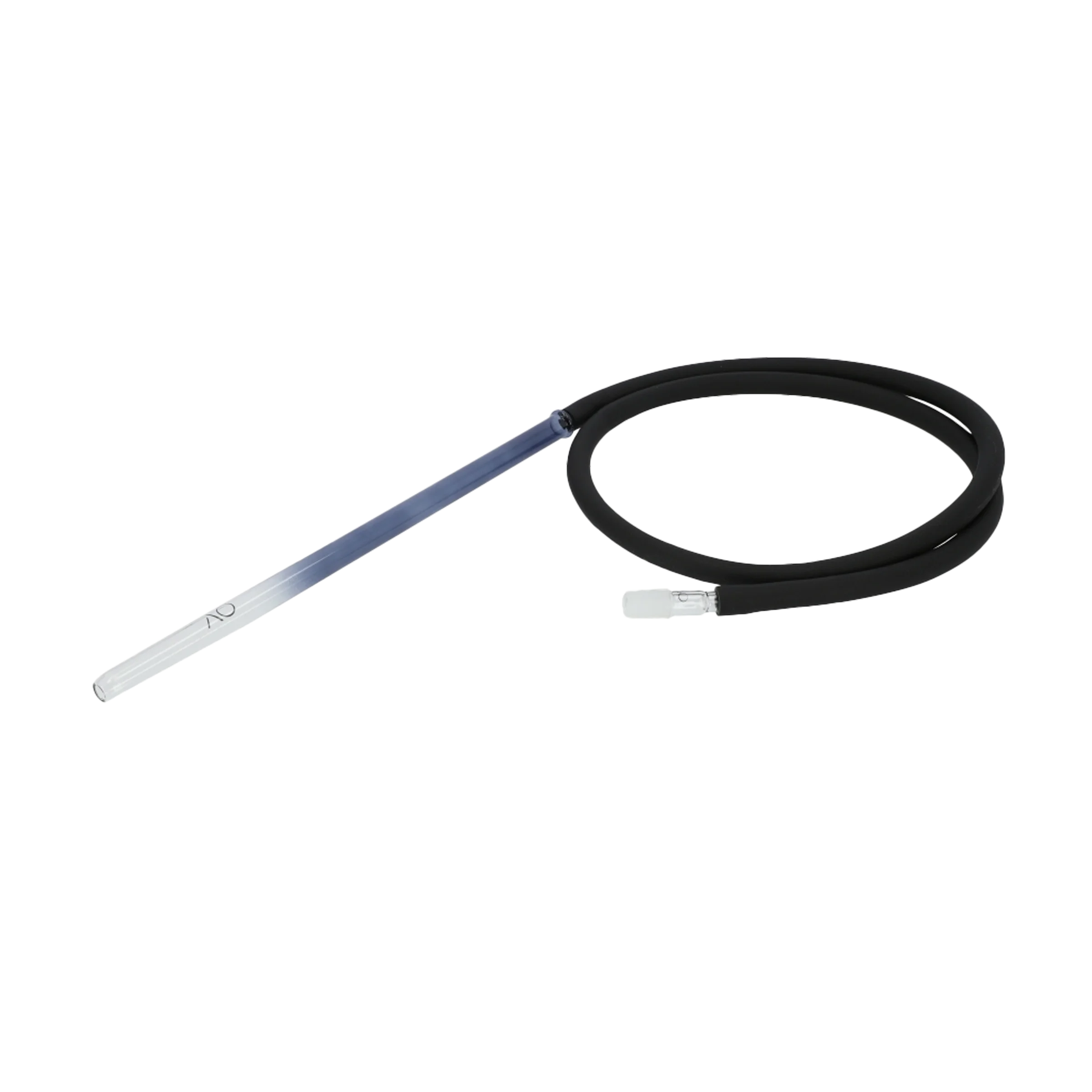 AO - Glass - Mouthpiece - Hoseset - Colored - Round - Black