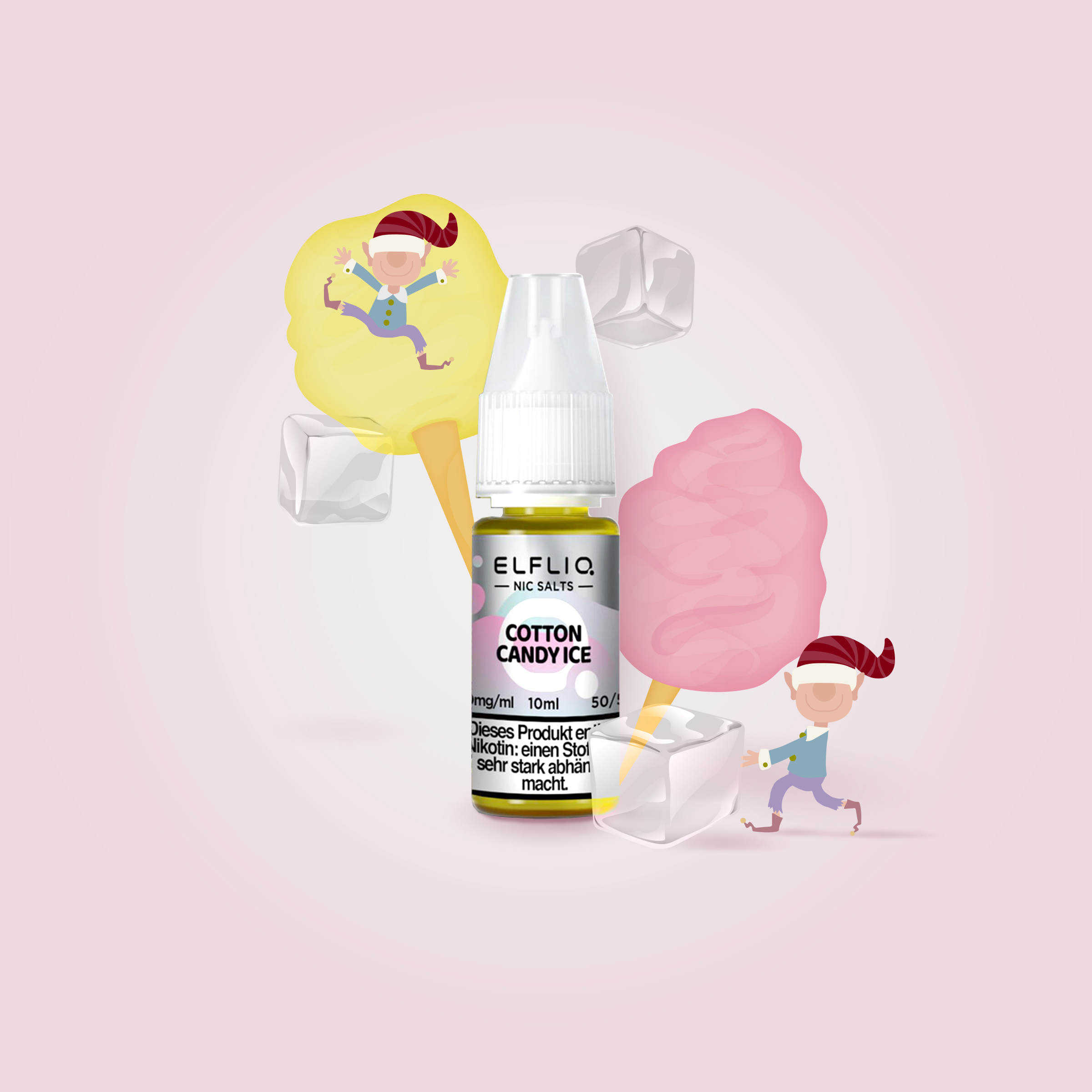 Elf Bar ElfliQ E-Liquid Nikotinsalz Cotton Candy 10mg Günstig kaufen 1