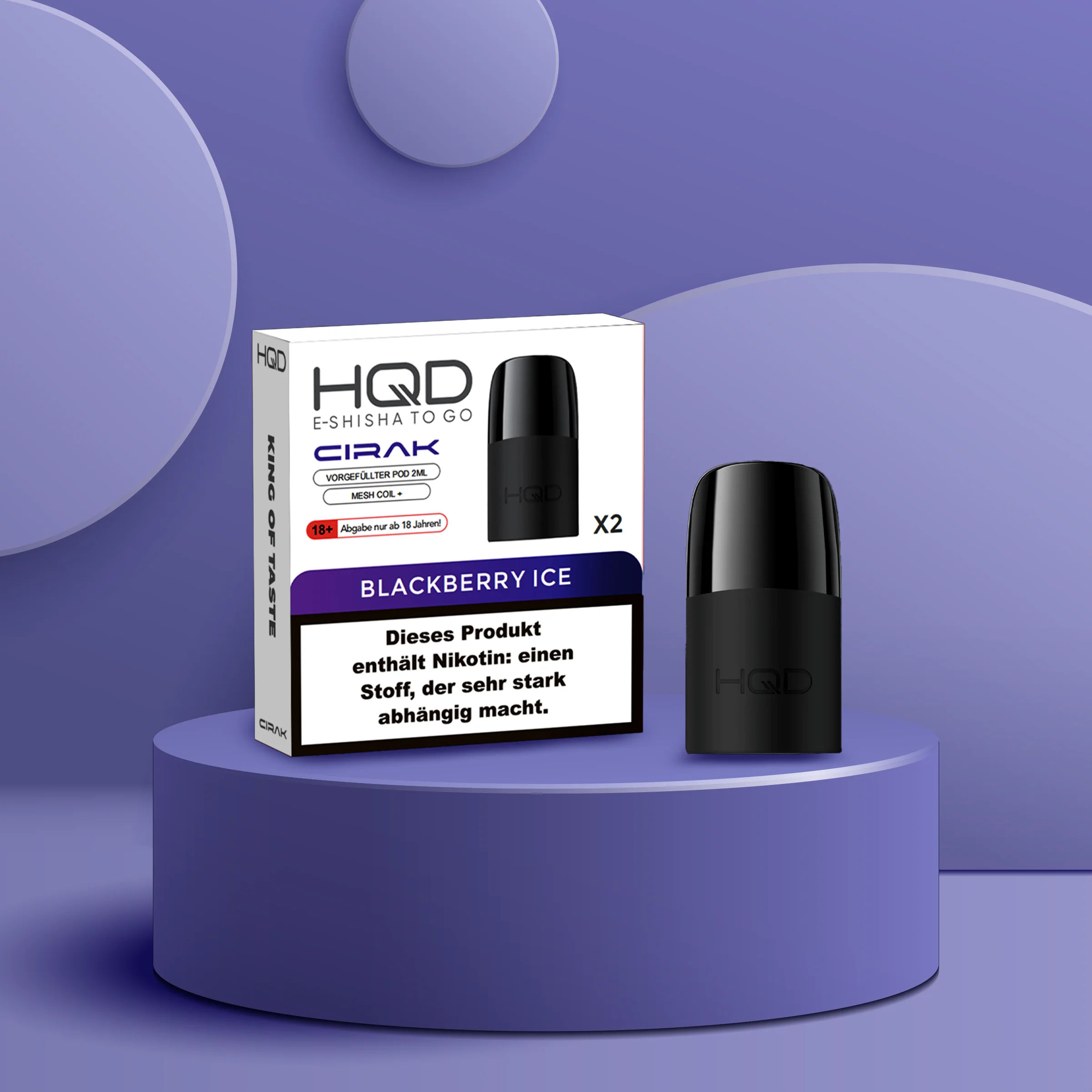 HQD - Cirak - Prefilled Pod - Blackberry Ice