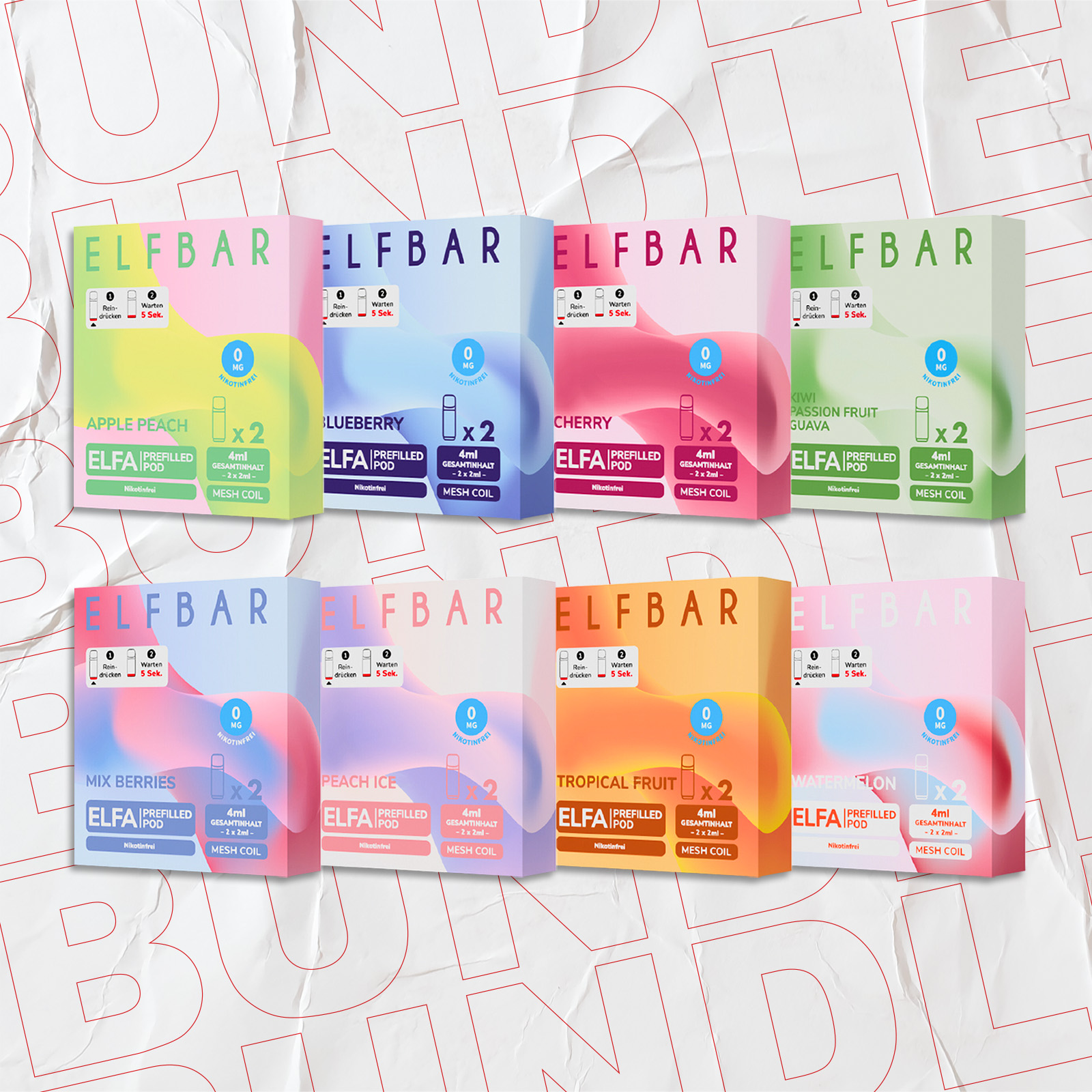 Elfbar Elfa Prefilled Pod nikotinfrei 10 Stk. Bundle g&uuml;nstig kaufen 2