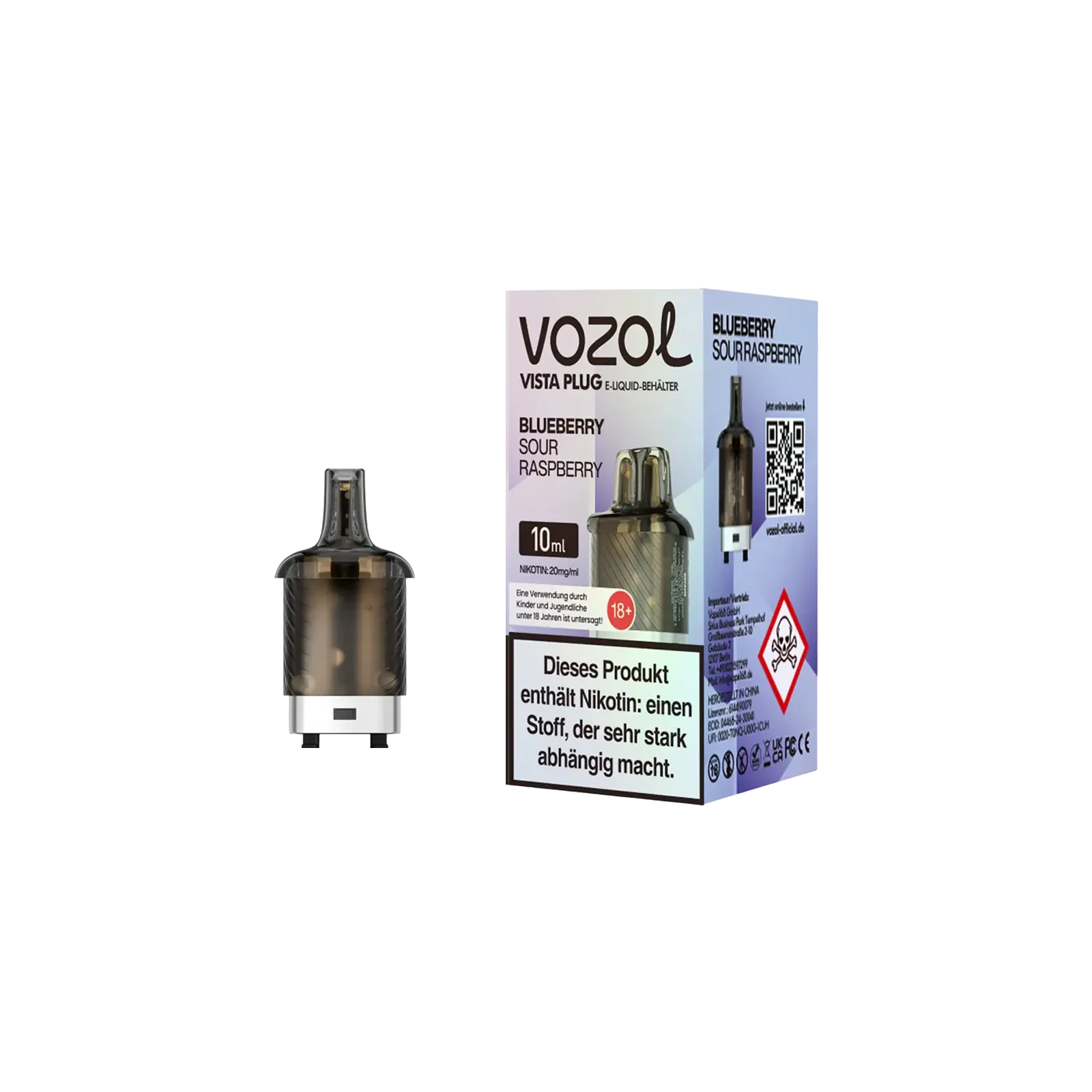 Vozol Vista Plug Blueberry Sour Raspberry – 10 ml Pod