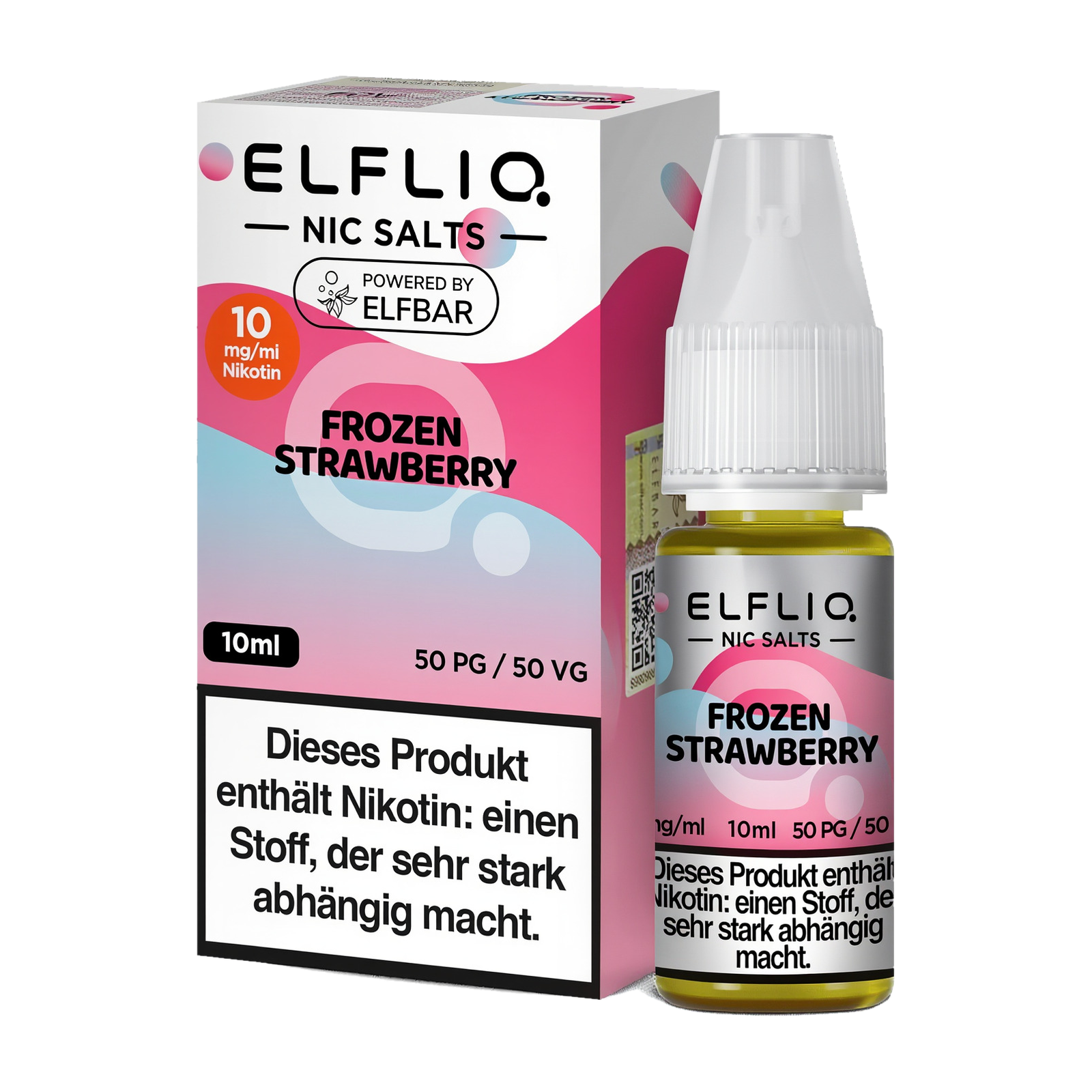 Elf Bar - ElfliQ - E-Liquid - Nicotine Salt - Frozen Strawberry - 10 mg