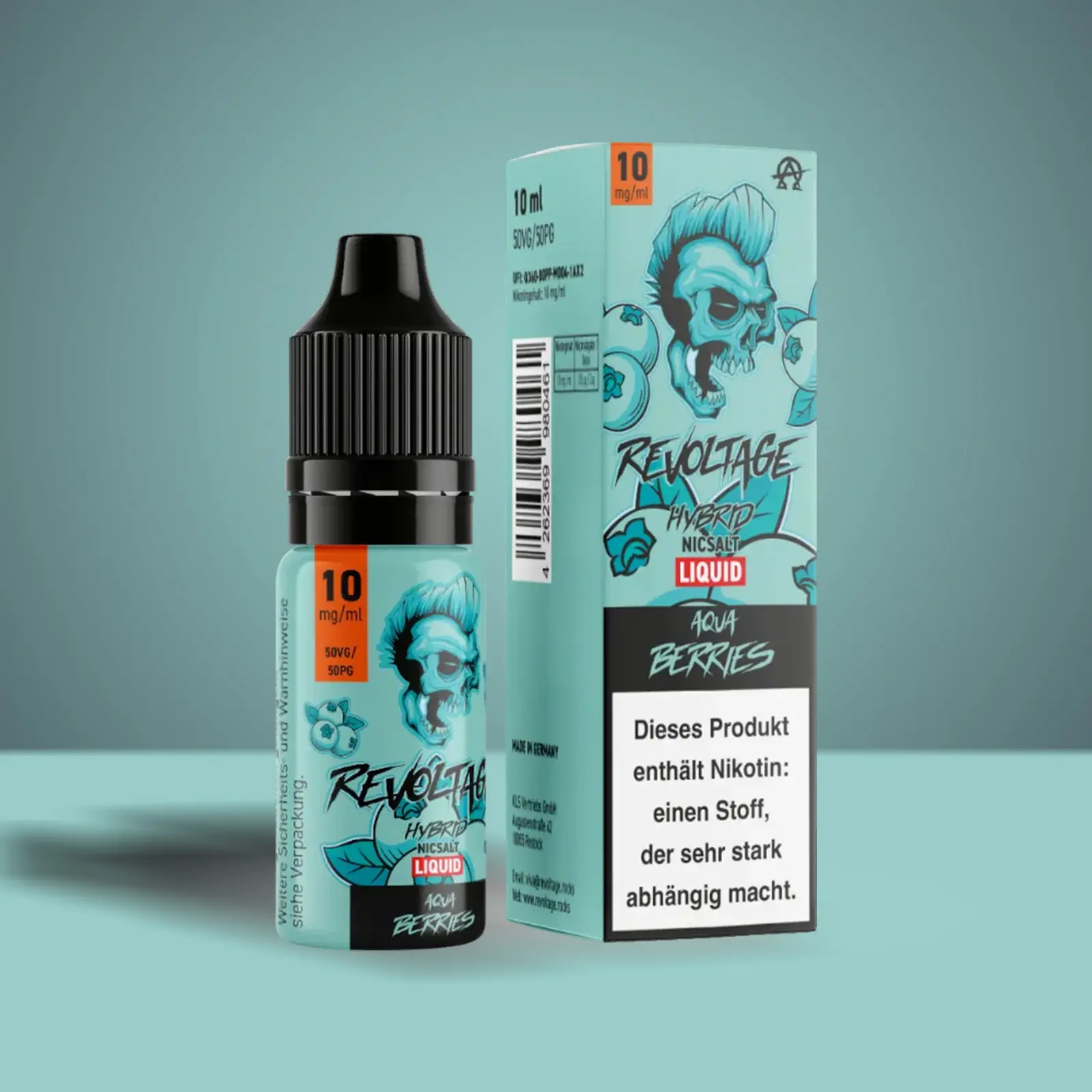 Revoltage - E-Liquid - Nikotinsalz - Aqua Berries - 10 ml - 10 mg 1