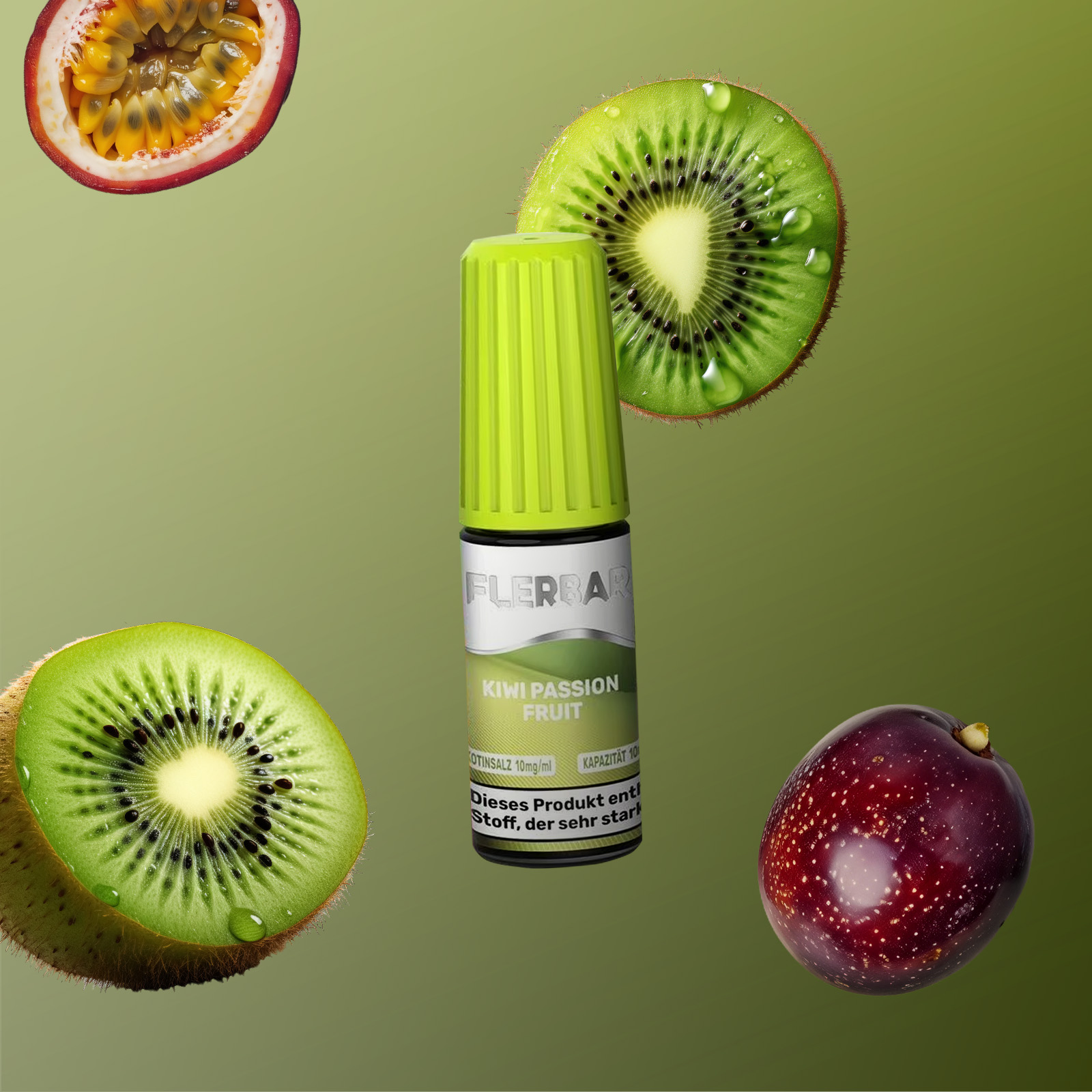 Flerbar - E-Liquid - Nikotinsalz - Kiwi Passionfruit - 10ml - 10 mg 1