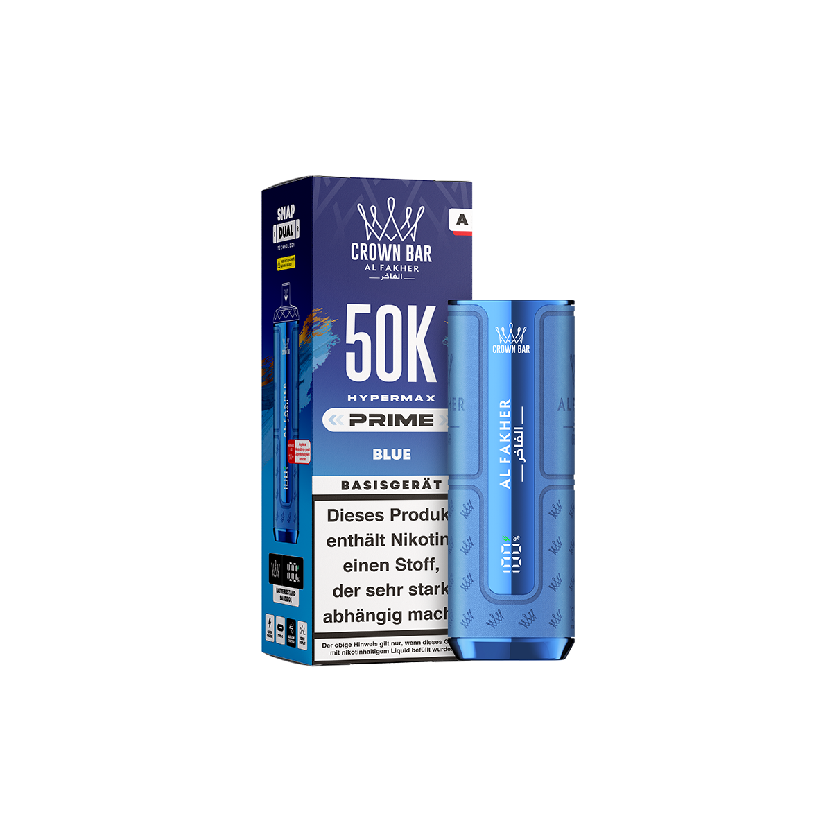 Al Fakher- Hypermax - Prime - 50K - Basisger&auml;t - Blau 1