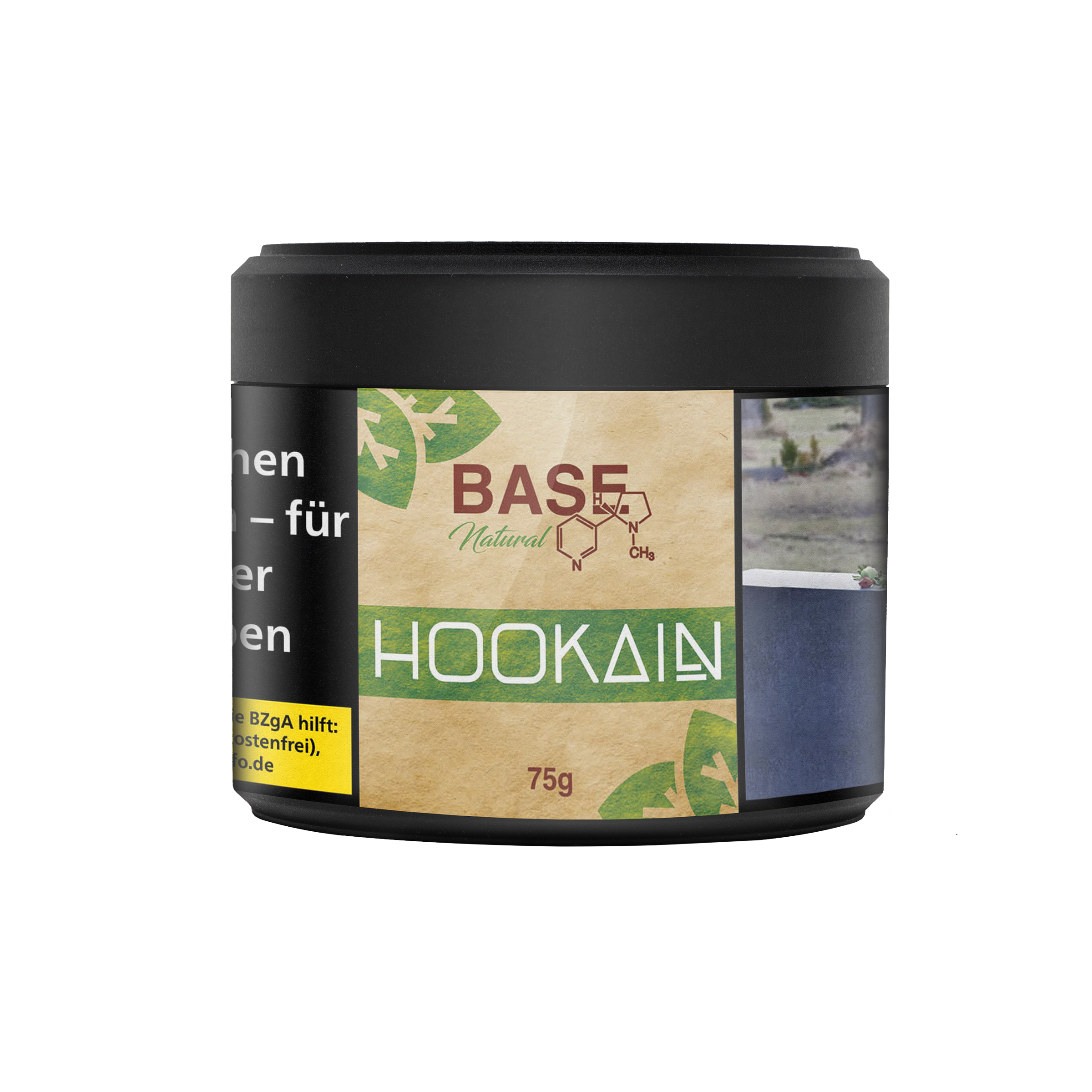 HOOKAIN - Nature BASE - 75 g | 3 Komponenenten Lösung Burley Shishatabak