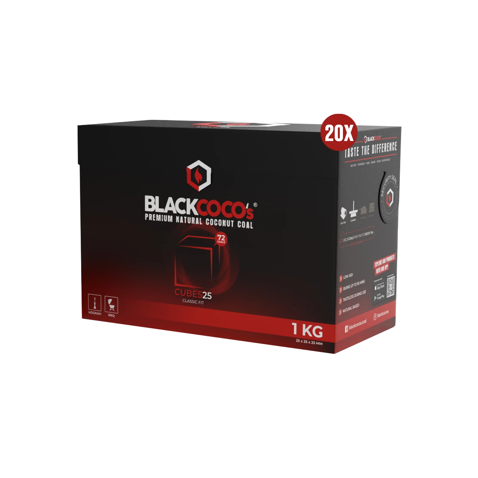 BLACKCOCO's Cubes 25 20 kg | Premium Naturkohle bestellen 2