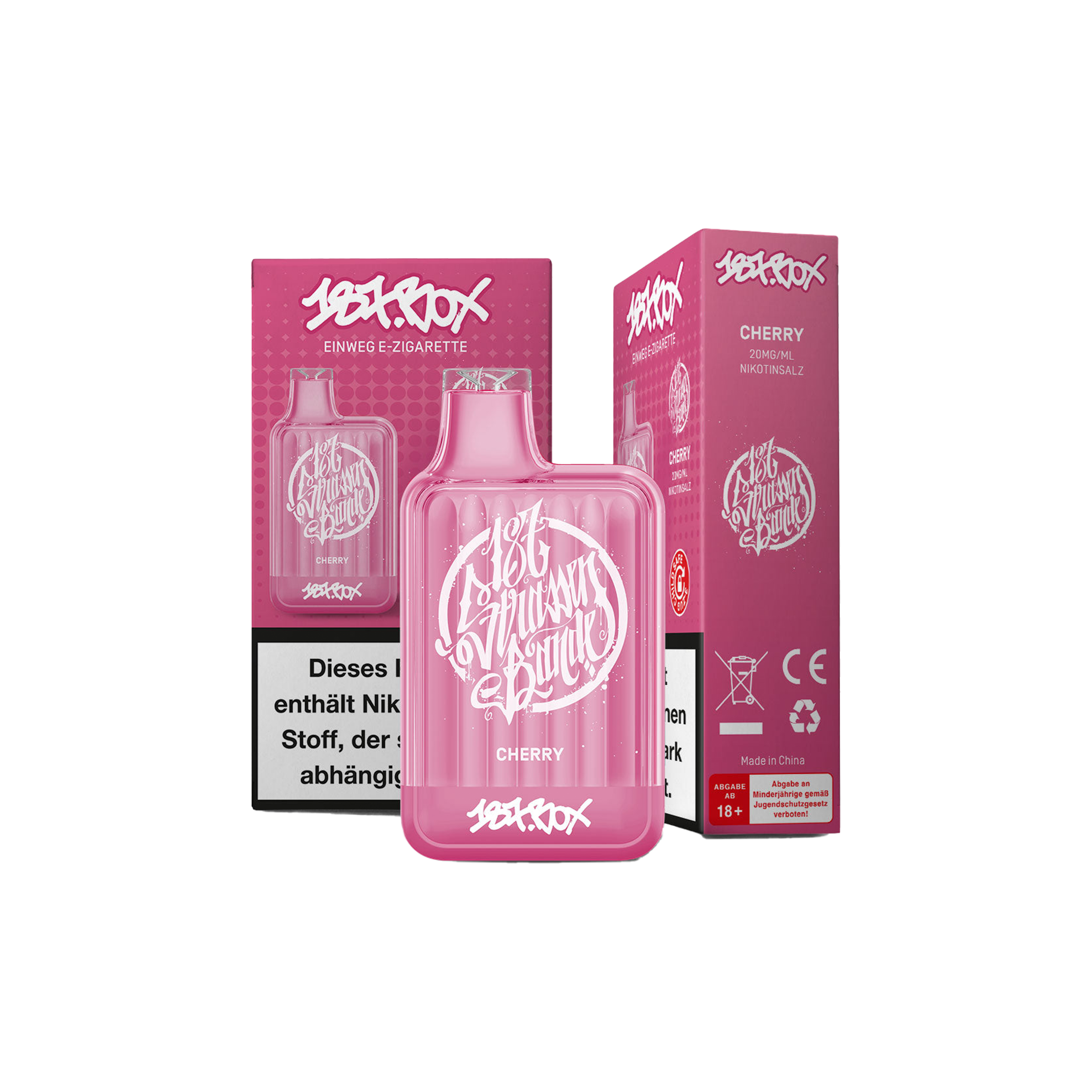 187 Vapestick - Box - Cherry - 20 mg | Alle neuen Sorten günstig online kaufen - Hookain E-Shisha Onlineshop