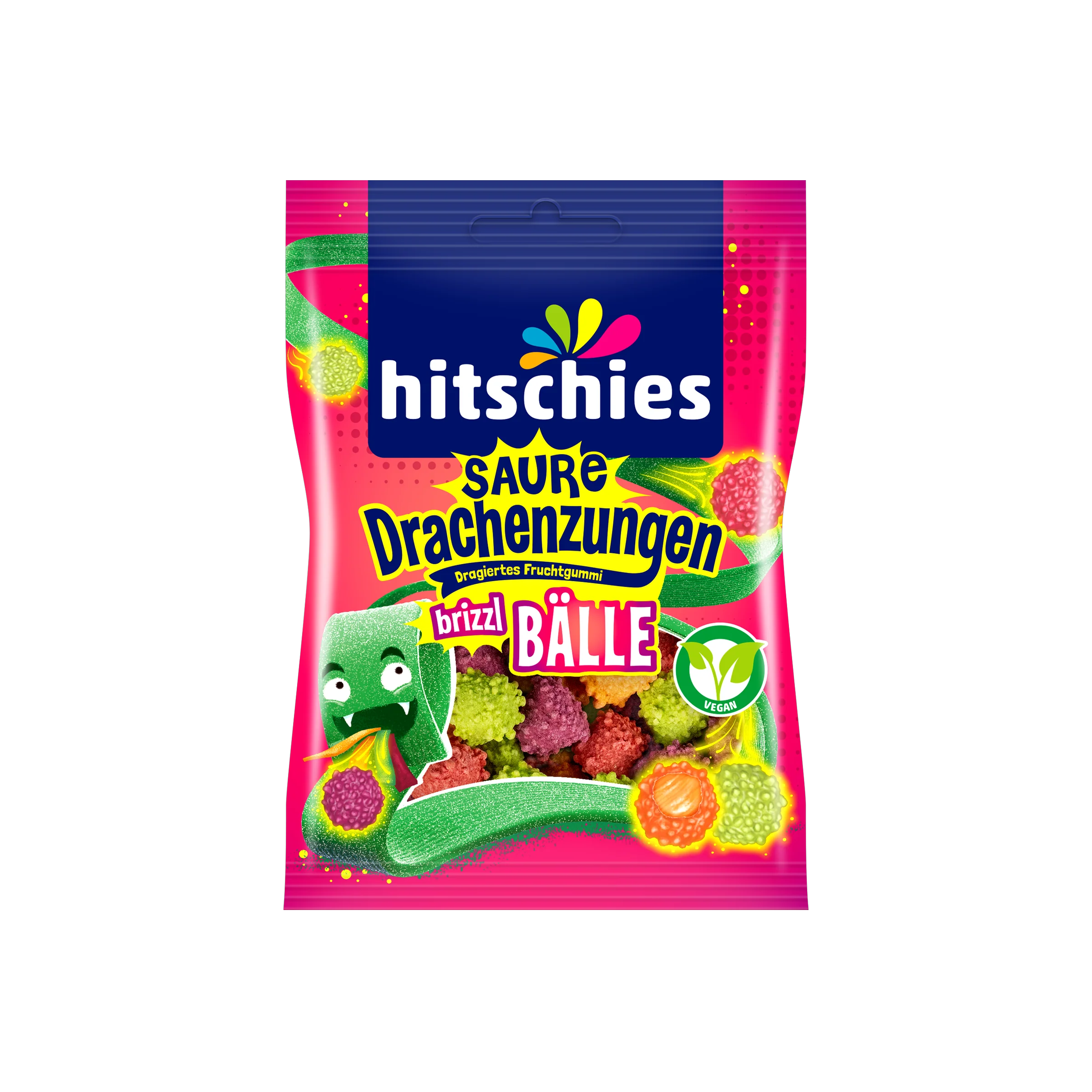 Saure Drachenzungen Brizzl Bälle 100 g | Hitschies online 2