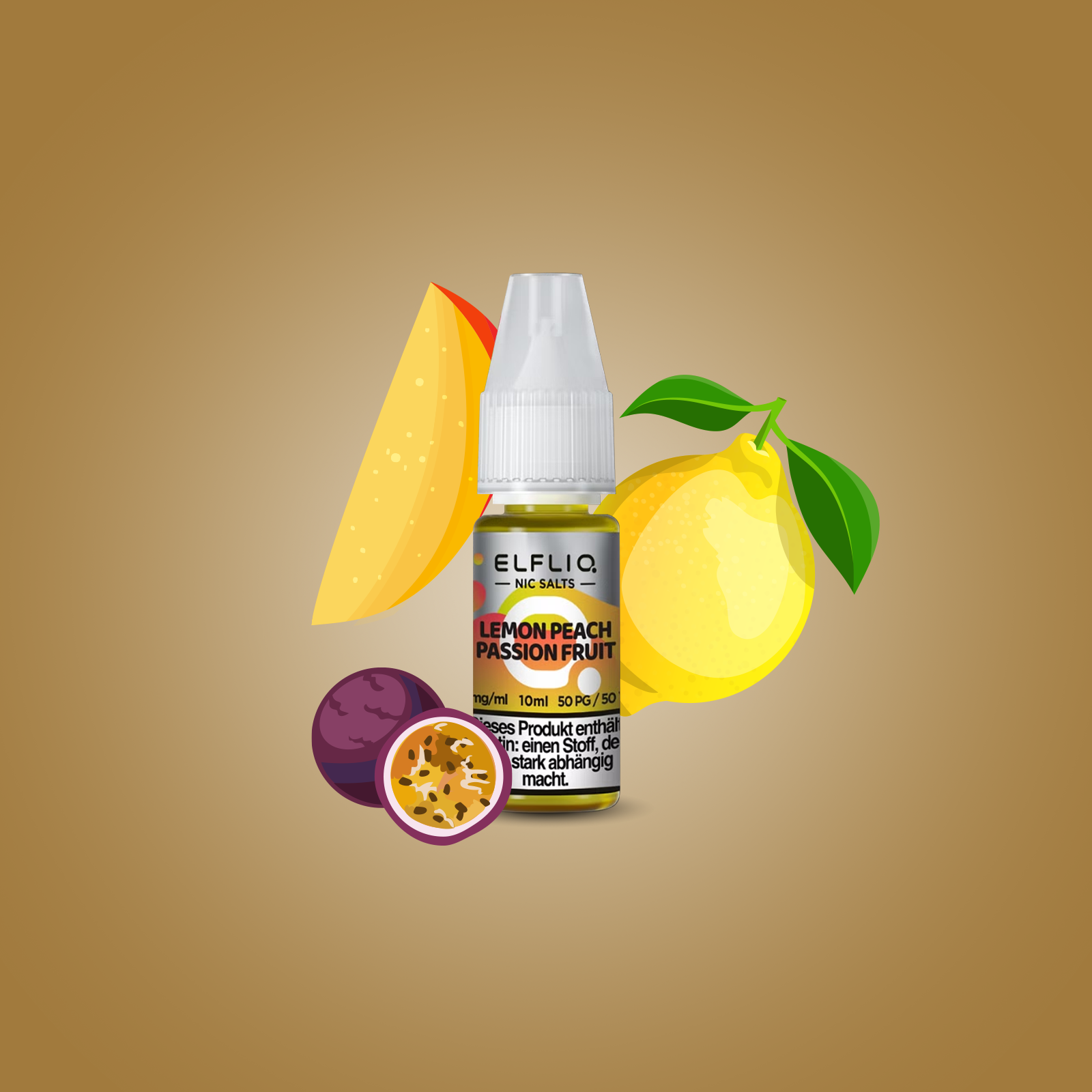Elf Bar - ElfliQ - E-Liquid - Nikotinsalz - Lemon Peach Passion Fruit - 20 mg 2