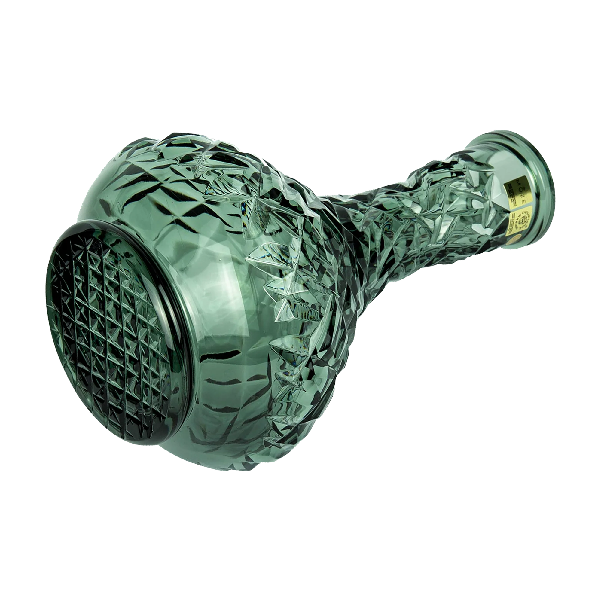 Caesar Crystal Drop Rock Green liegend, Blick auf den Boden mit Wabenschliff