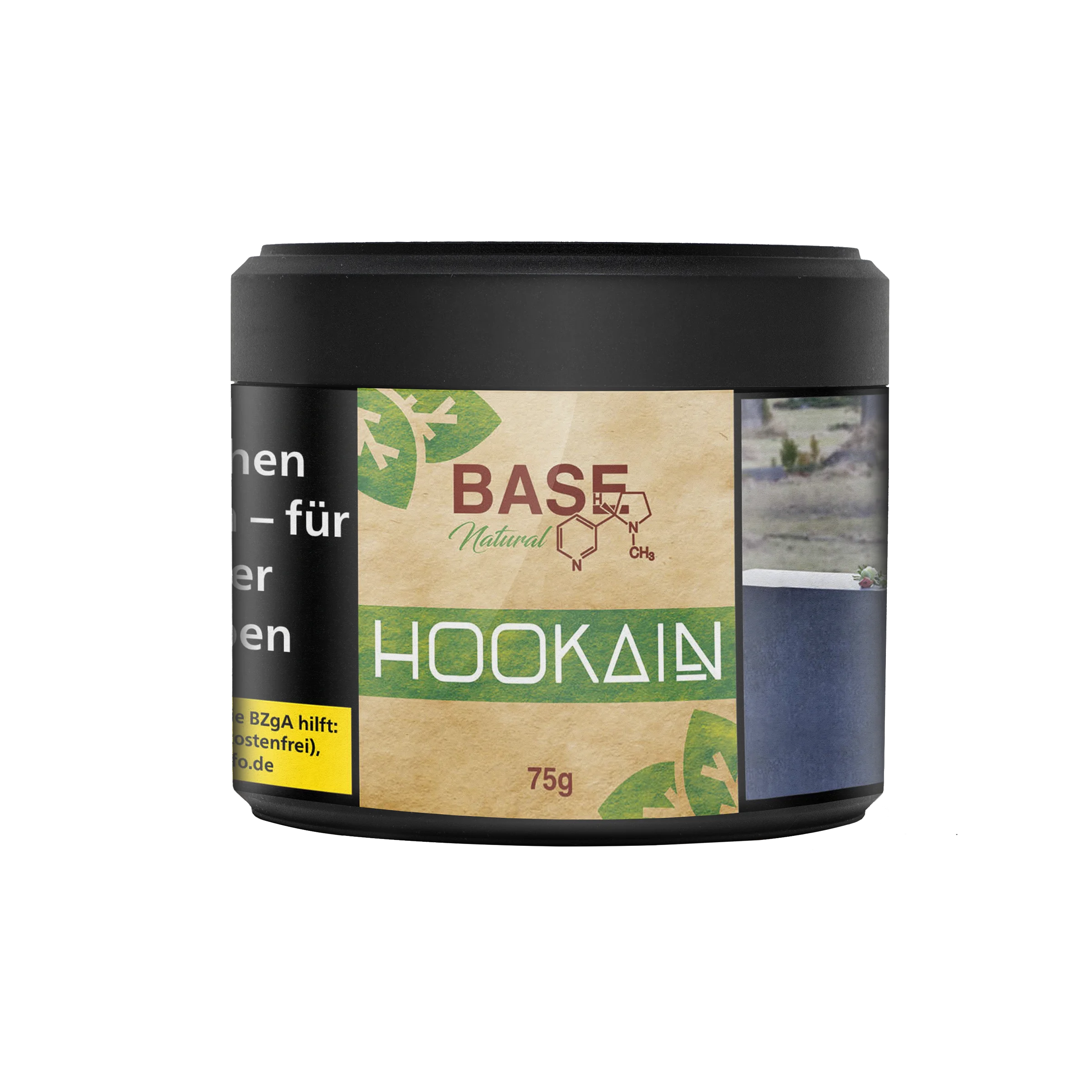 HOOKAIN - Nature BASE - 75 g | 3 Komponenenten Lösung Burley Shishatabak