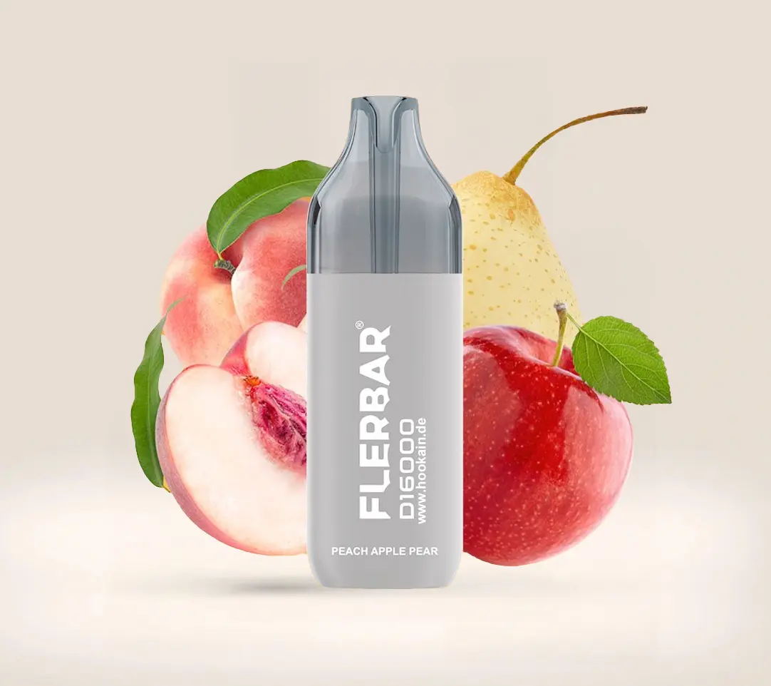 Flerbar D16000 Peach Apple Pear 12 ml E-Zigarette – 16000 Züge
