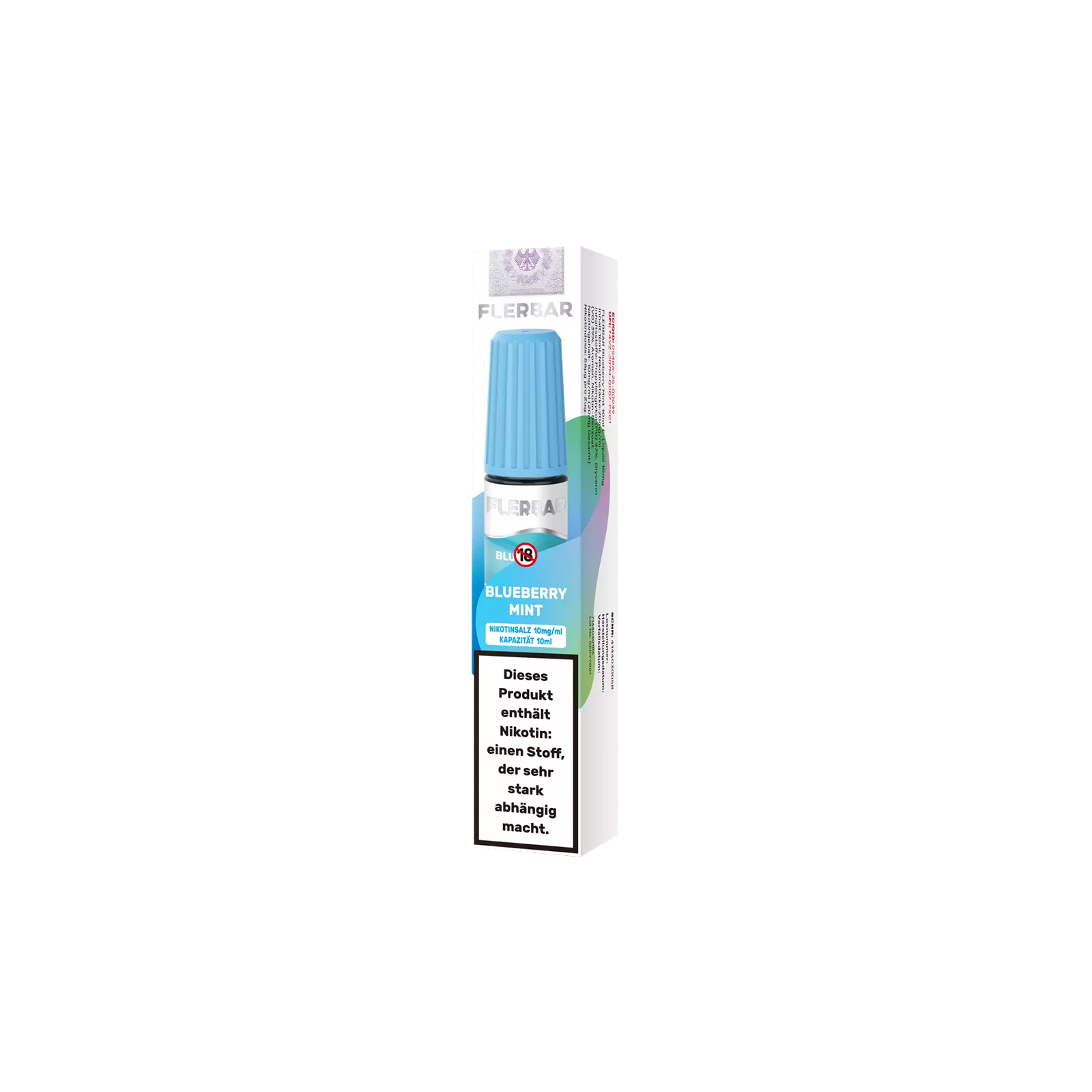Flerbar - E-Liquid - Nikotinsalz - Blueberry Mint - 10ml - 10 mg 3