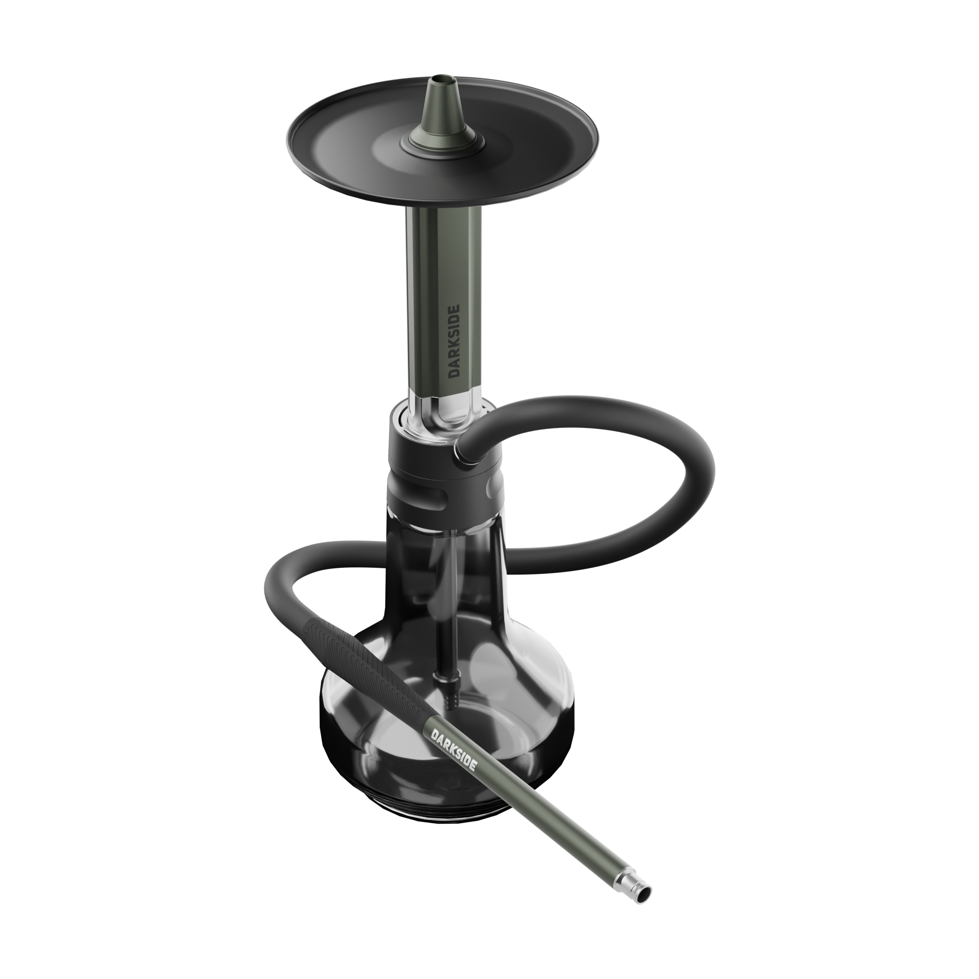 Darkside EVO Gr&uuml;n mit Glasbowl, Schlauch und Mundst&uuml;ck