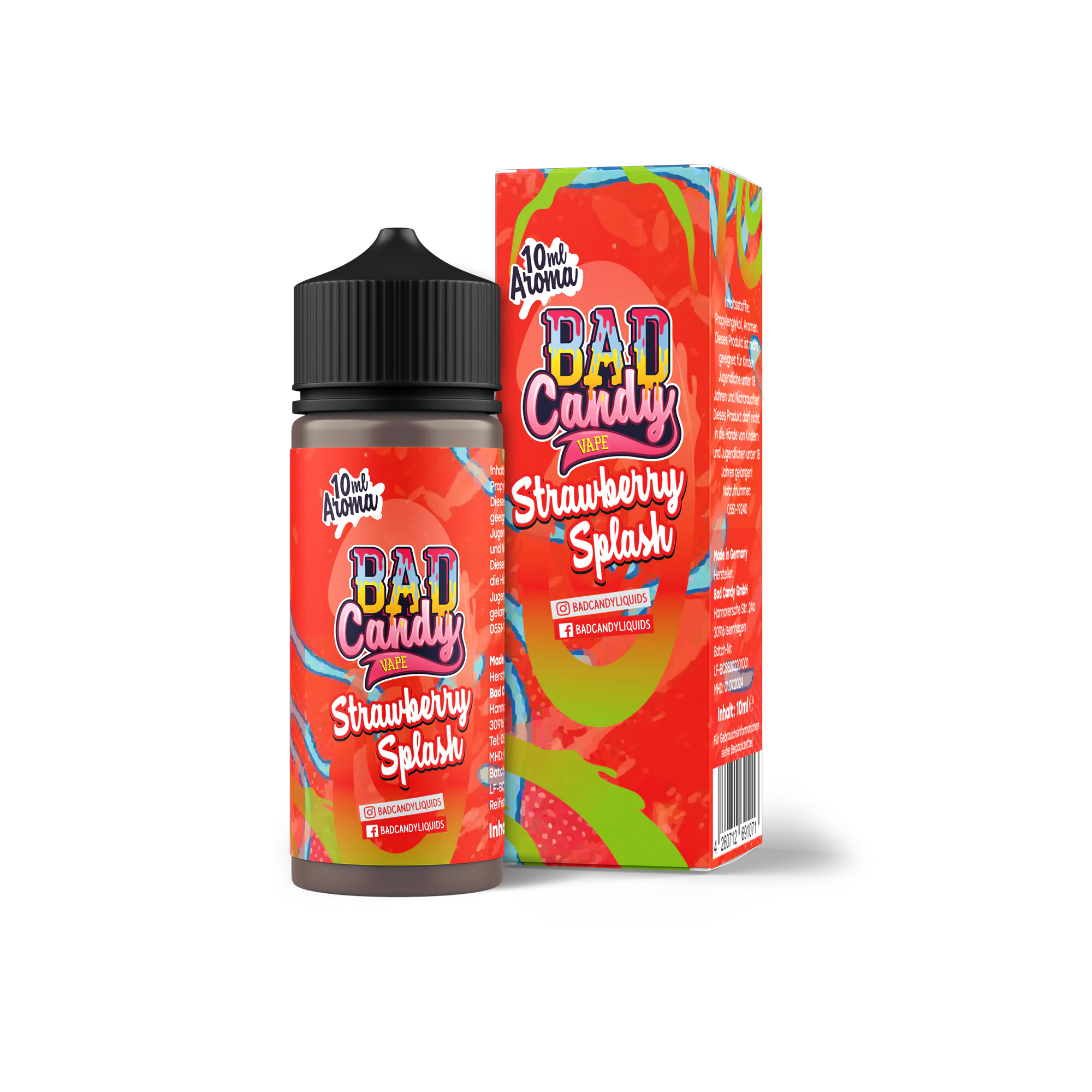 Bad Candy Aroma Longfill Strawberry Splash mit 10 ml Inhalt günstig bestellen 1