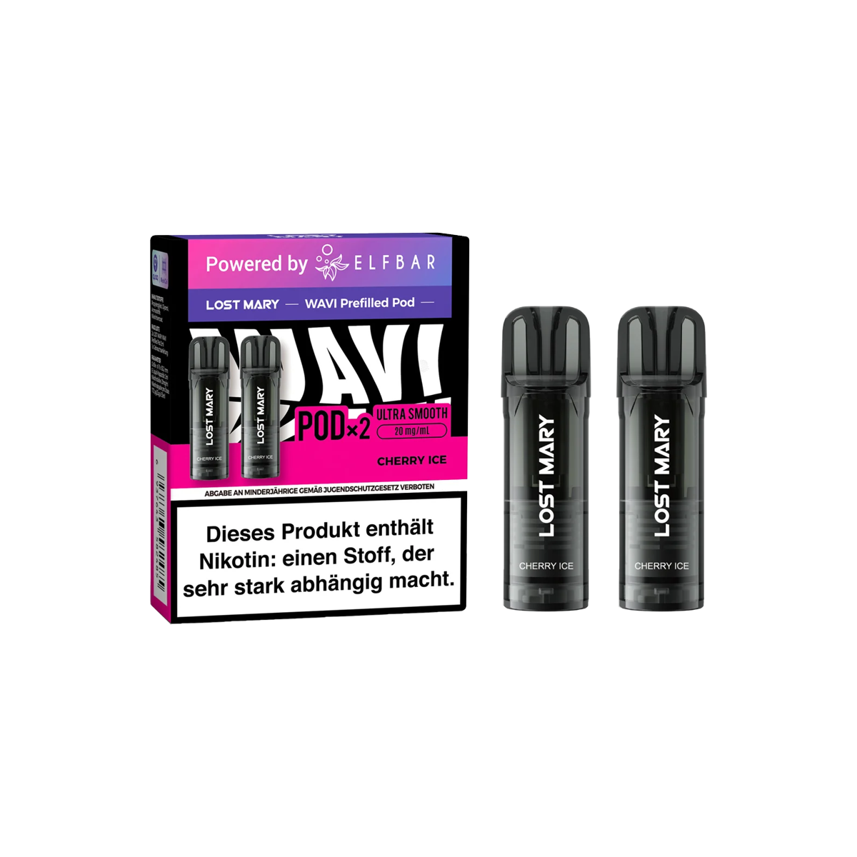 Lost Mary - Prefilled Pods - Wavi - Cherry Ice - 20 mg - 2 ml - 2 Stk.1