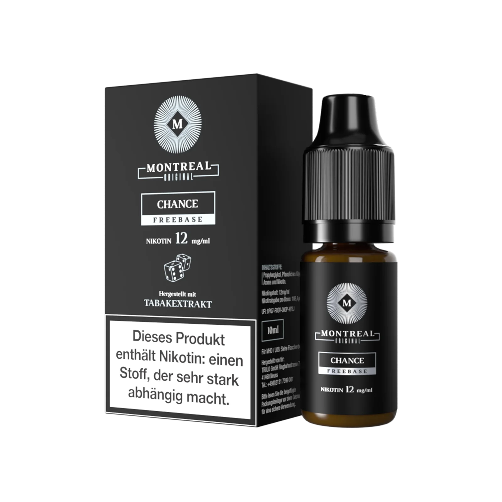 Montreal - Nikotinsalz Liquid - Chance - 10 ml -12 mg 1