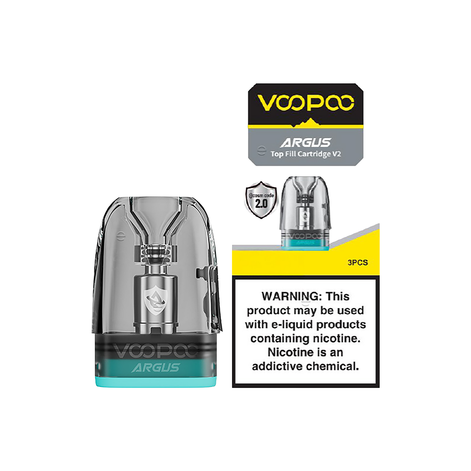 Voopoo - Argus Pod V2 - Tank Atomiser - 3 ml - 3 pcs.