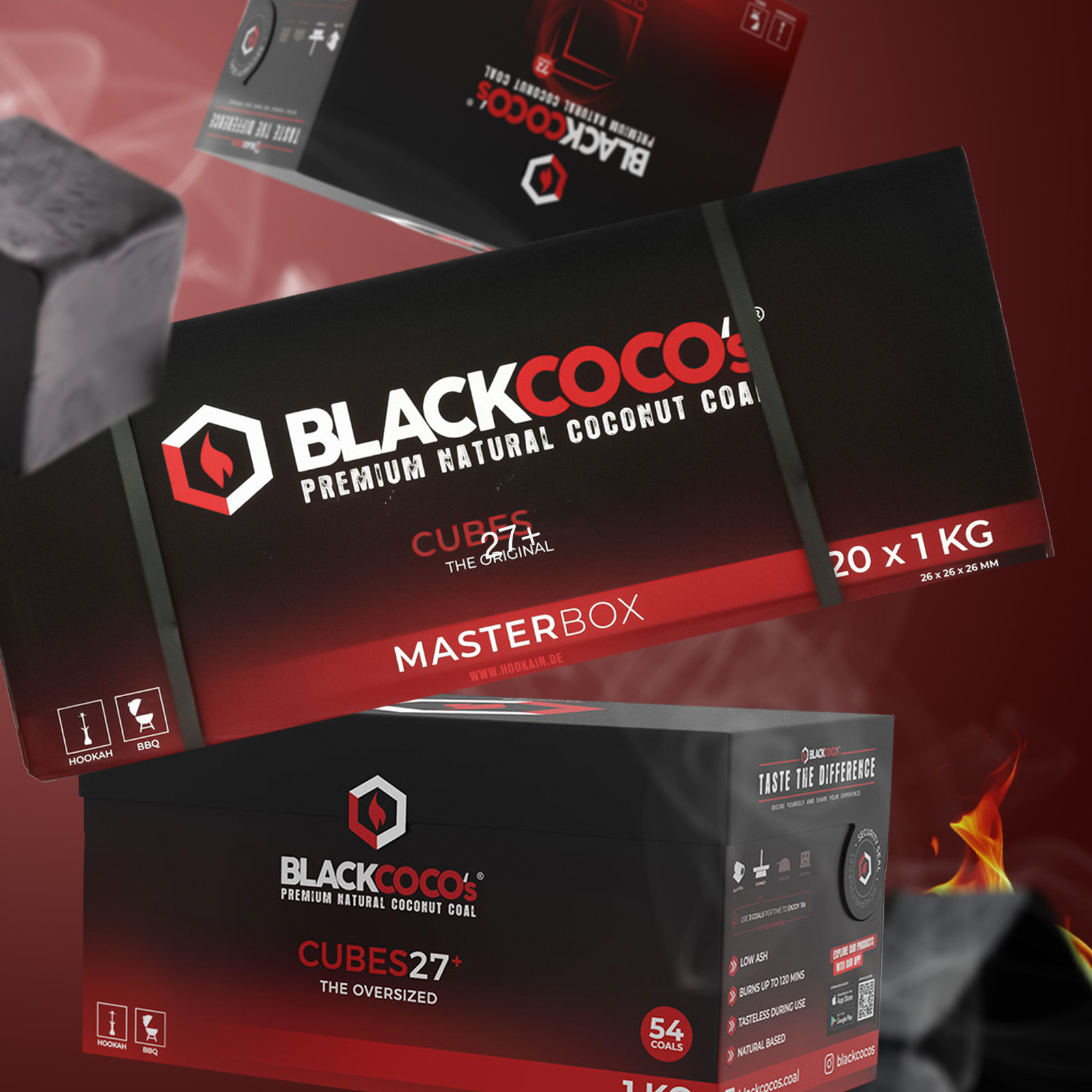 BLACKCOCO's Cubes 27+ 1 kg | Premium Naturkohle bestellen 1