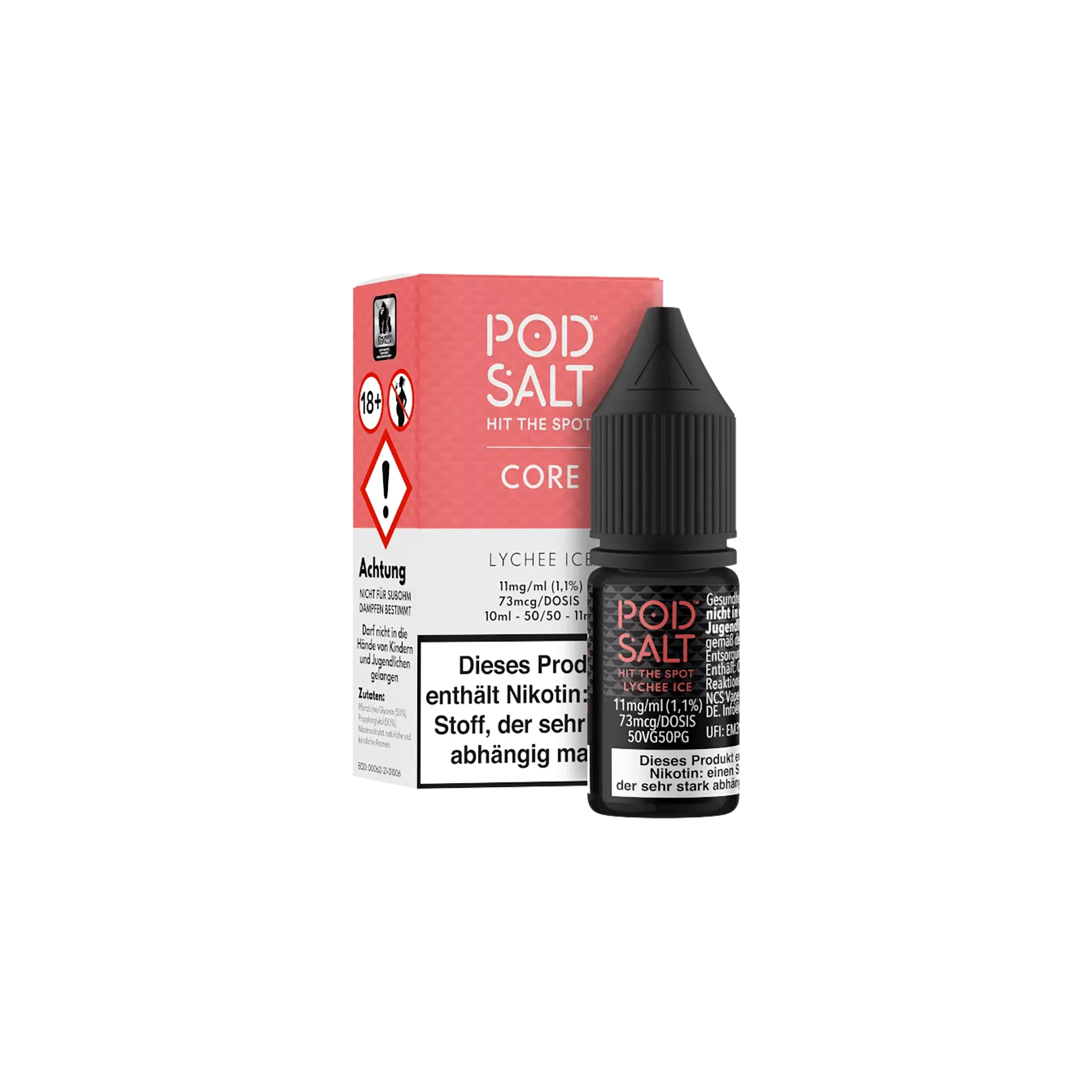 Pod Salt Core - E-Liquid - NicSalt - Lychee Ice - 10 ml - 11 mg