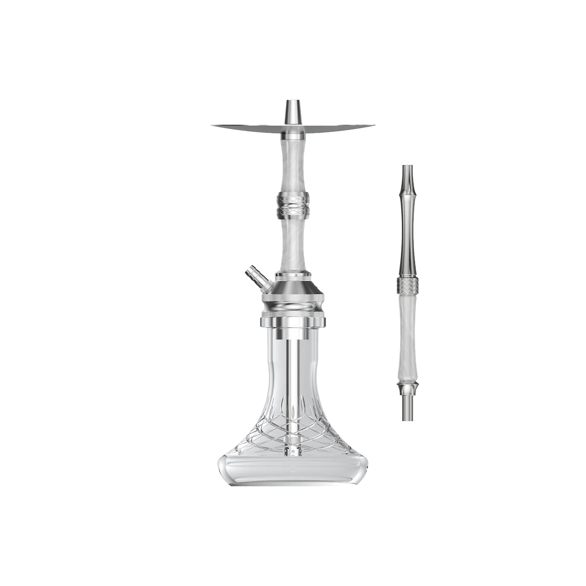 NZ Shisha | BUTTERFLY XS | silver/white/grey