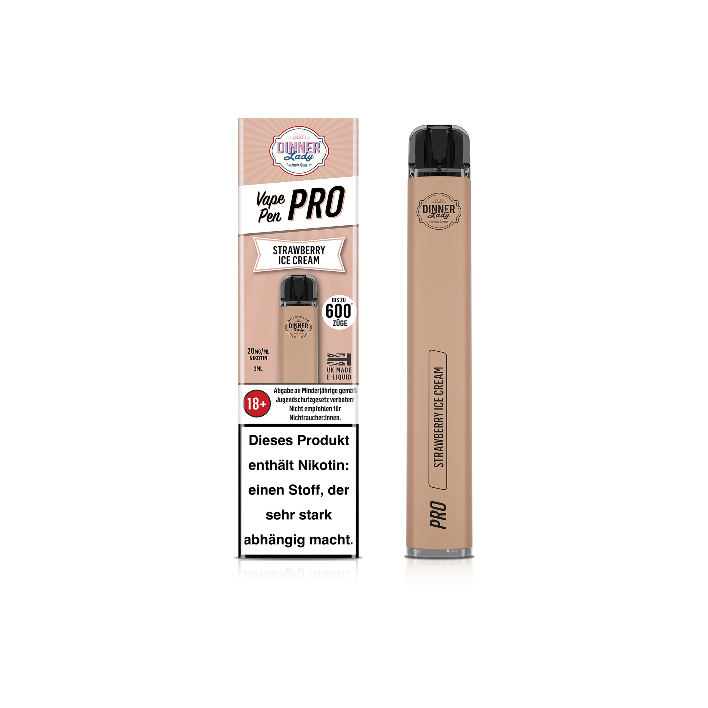 Dinner Lady - Strawberry Ice Cream - Vapestick