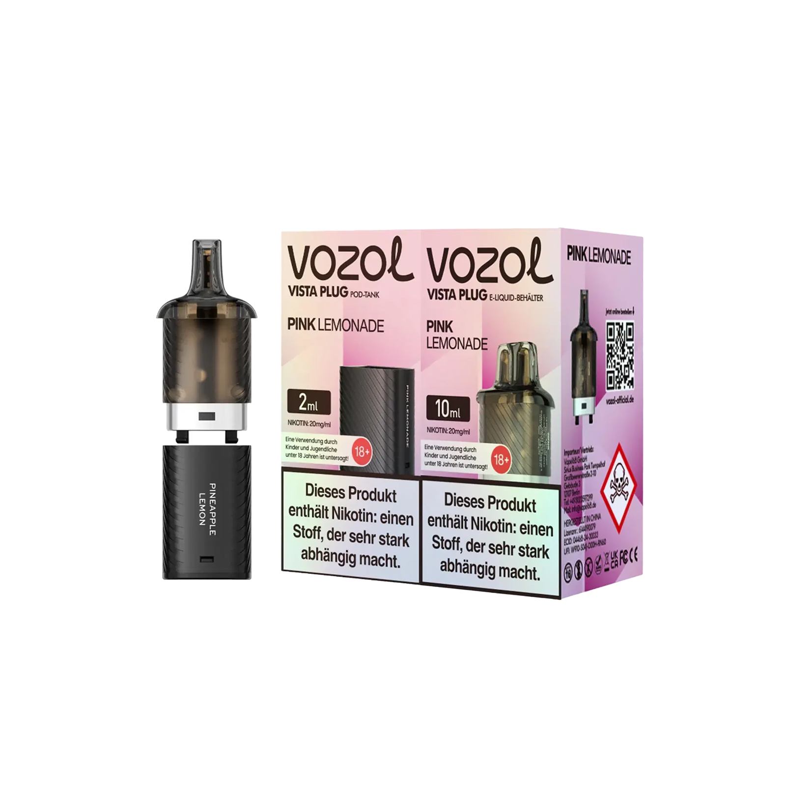 Vozol Vista Plug Pod Bundle 2 ml & 10 ml – 15.000 Züge