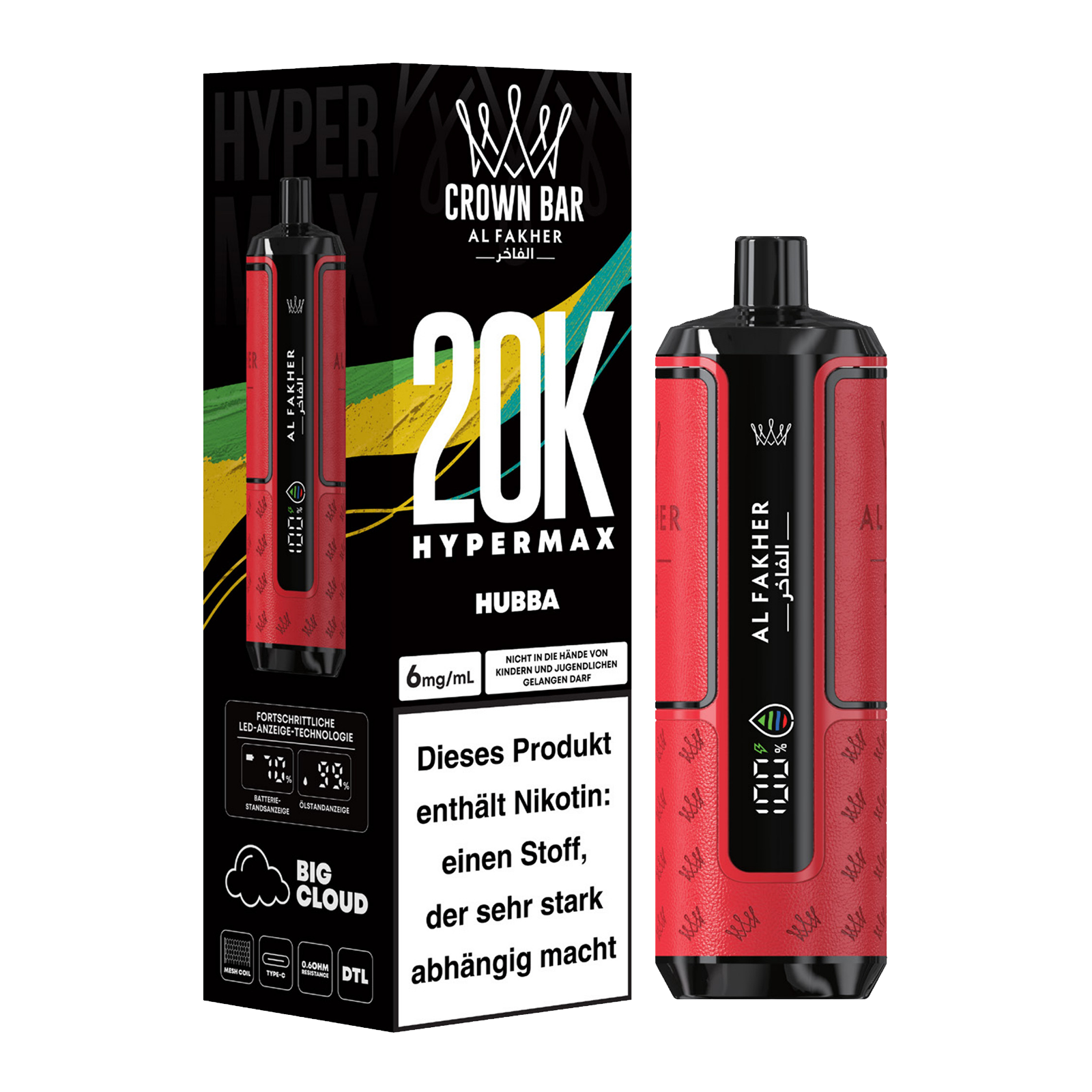 Al Fakher - Crown Bar - Hypermax - 20k - Huba 2