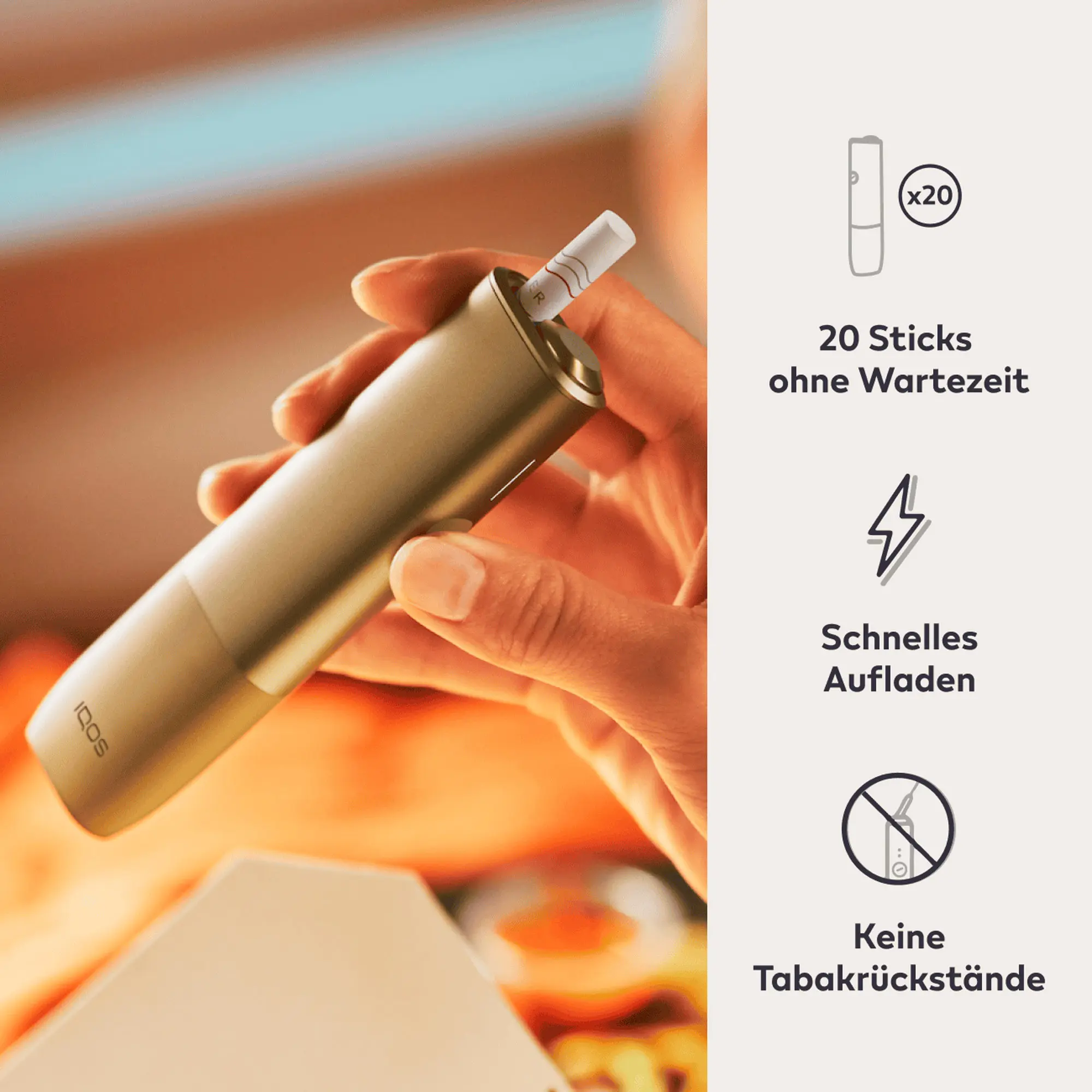 IQOS ILUMA ONE Tabakerhitzer Pebble Beige kaufen | Bis zu 40 TEREA Sticks gratis 2