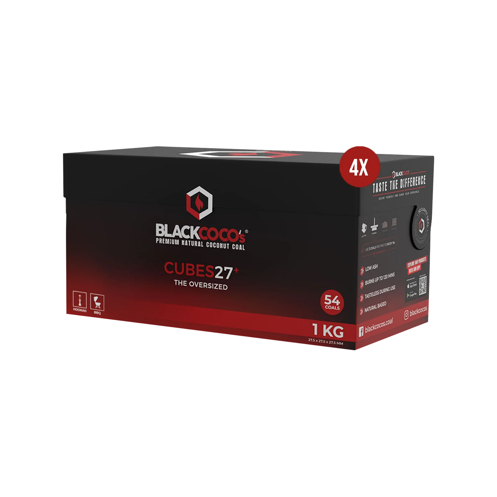 BLACKCOCO's Cubes27+ 4 kg | Premium Naturkohle bestellen 2