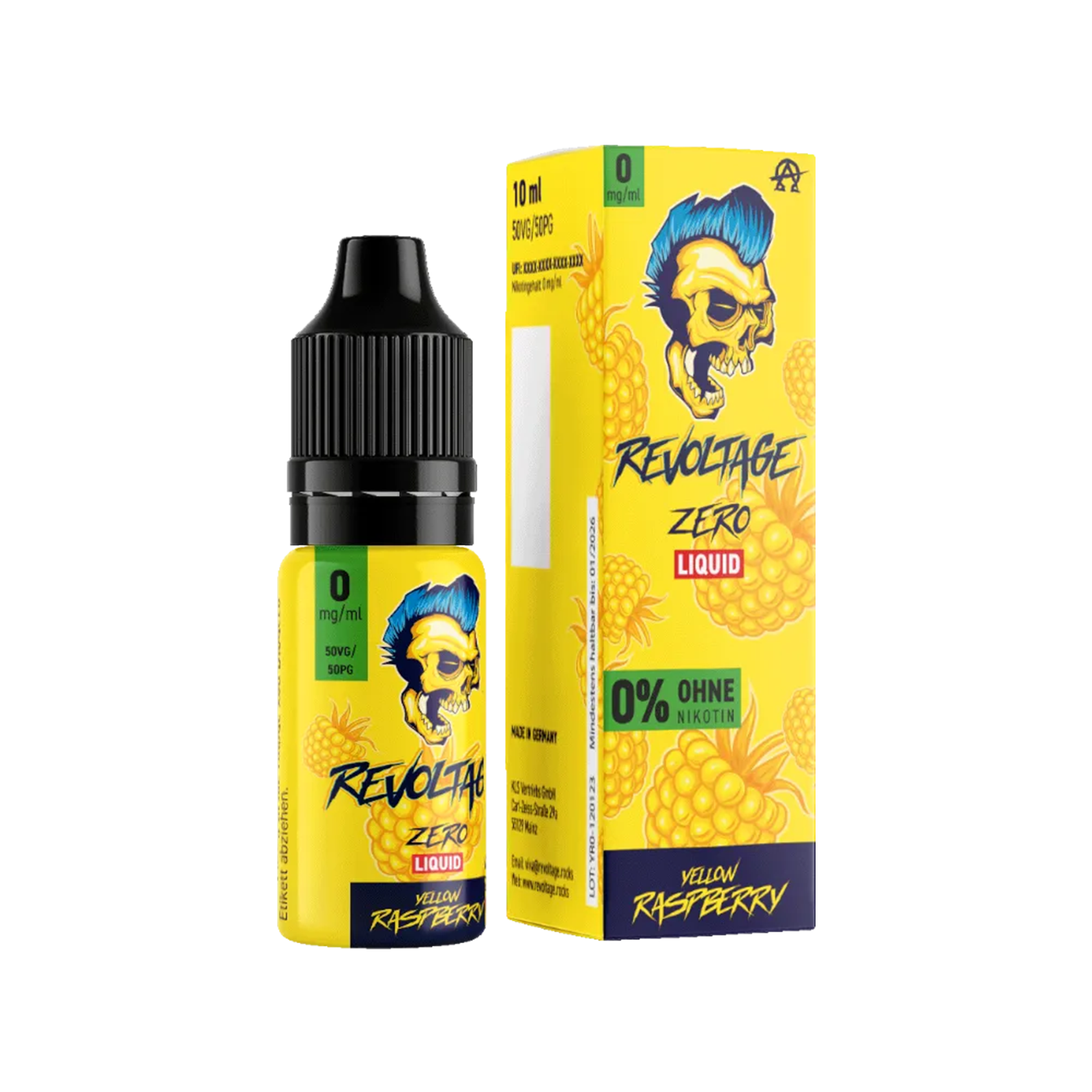 Revoltage - E-Liquid - Nikotinsalz - Yellow Raspberry - 10 ml - 0 mg 2