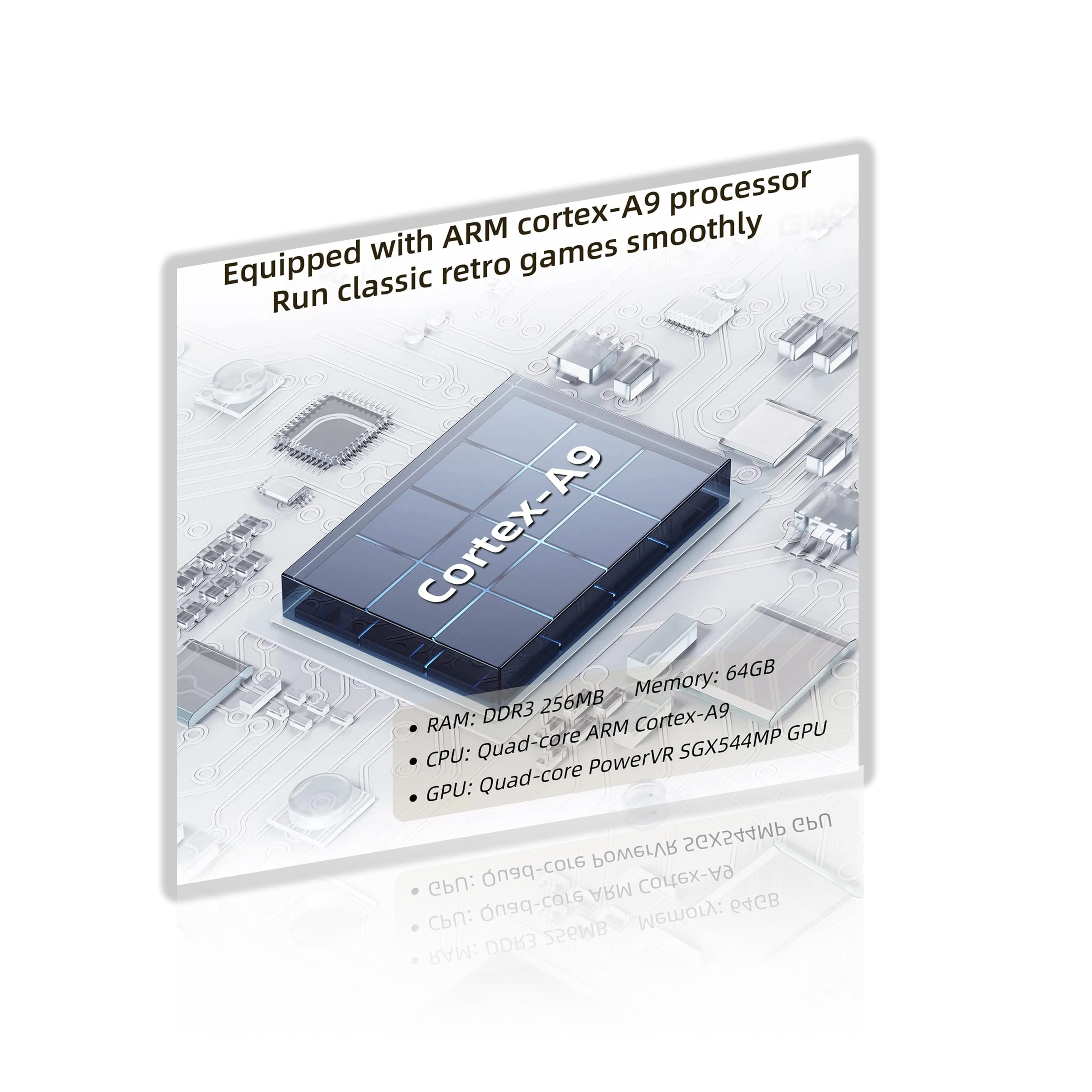 Anbernic - Retro Emulator - RG35XX - 5474 Games - 64 GB Classic Grey