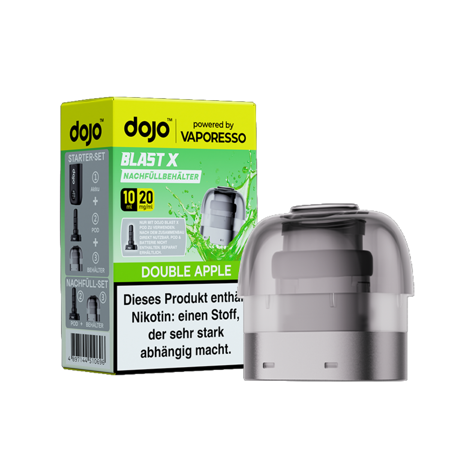 Vaporesso - Dojo Blast X - Pod 10ml - Double Apple - 20mg1