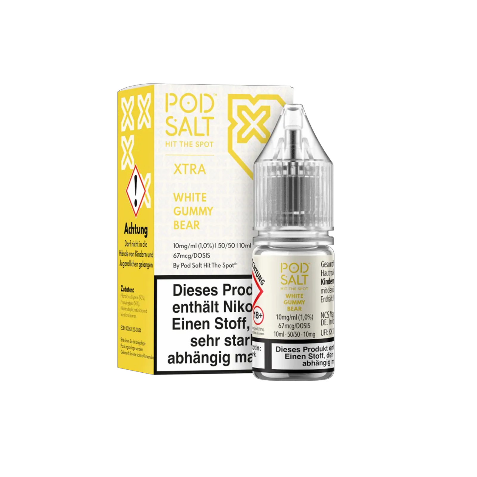 Pod Salt Xtra - E-Liquid - Nicotine Salt - White Gummy Bear - 10 ml - 10 mg