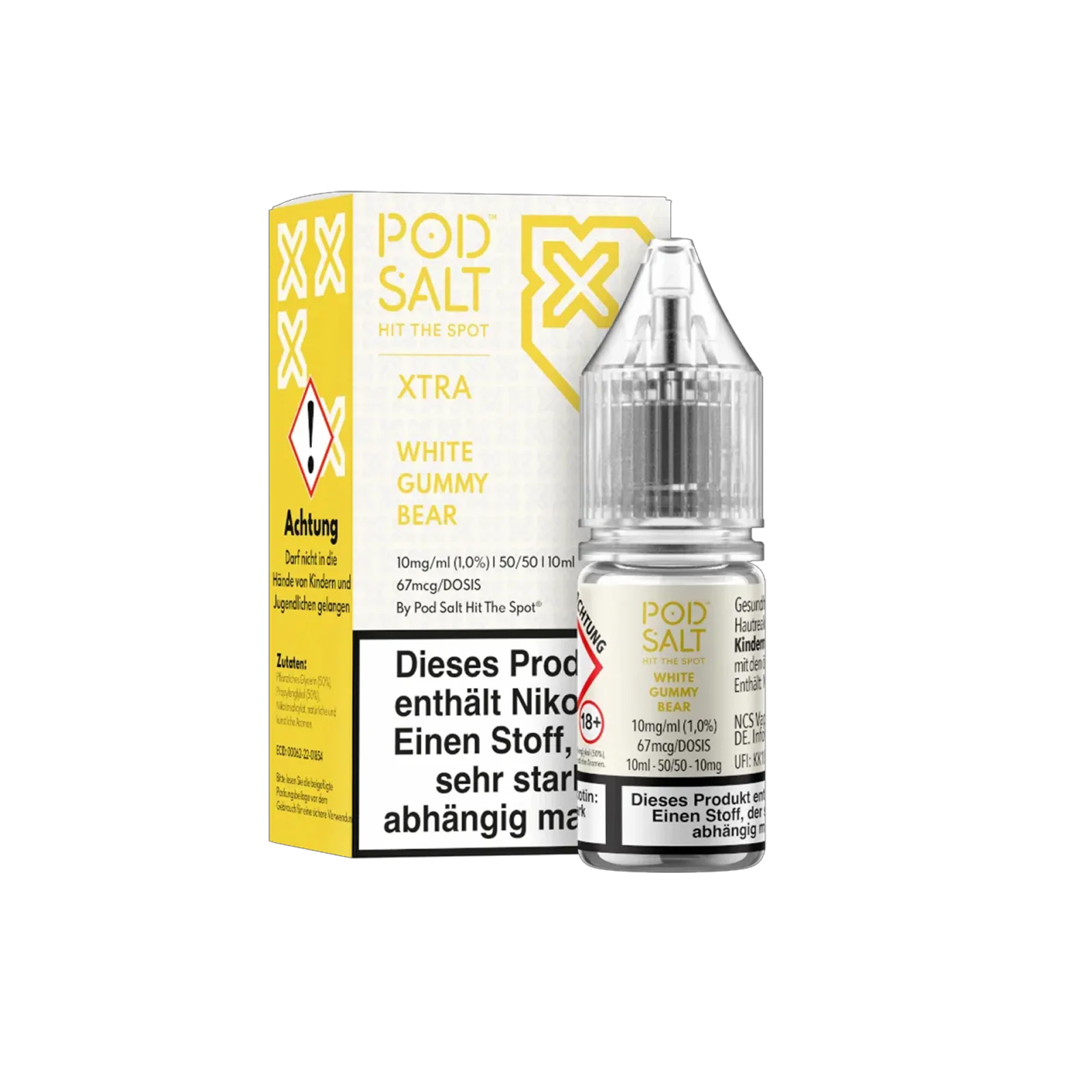 Pod Salt Xtra - E-Liquid - Nicotine Salt - White Gummy Bear - 10 ml - 10 mg