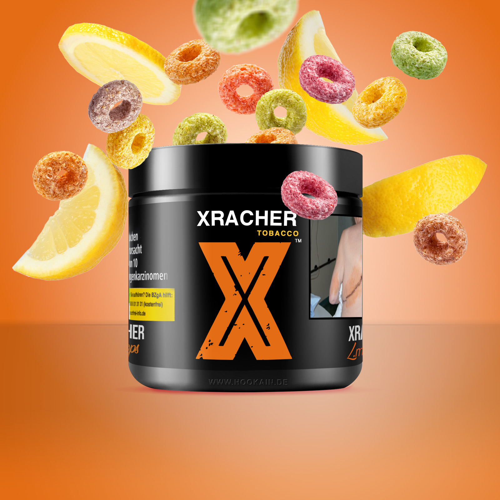  XRacher L.mon Loops 200g &ndash; Zitrus Cerealien Tabak 1