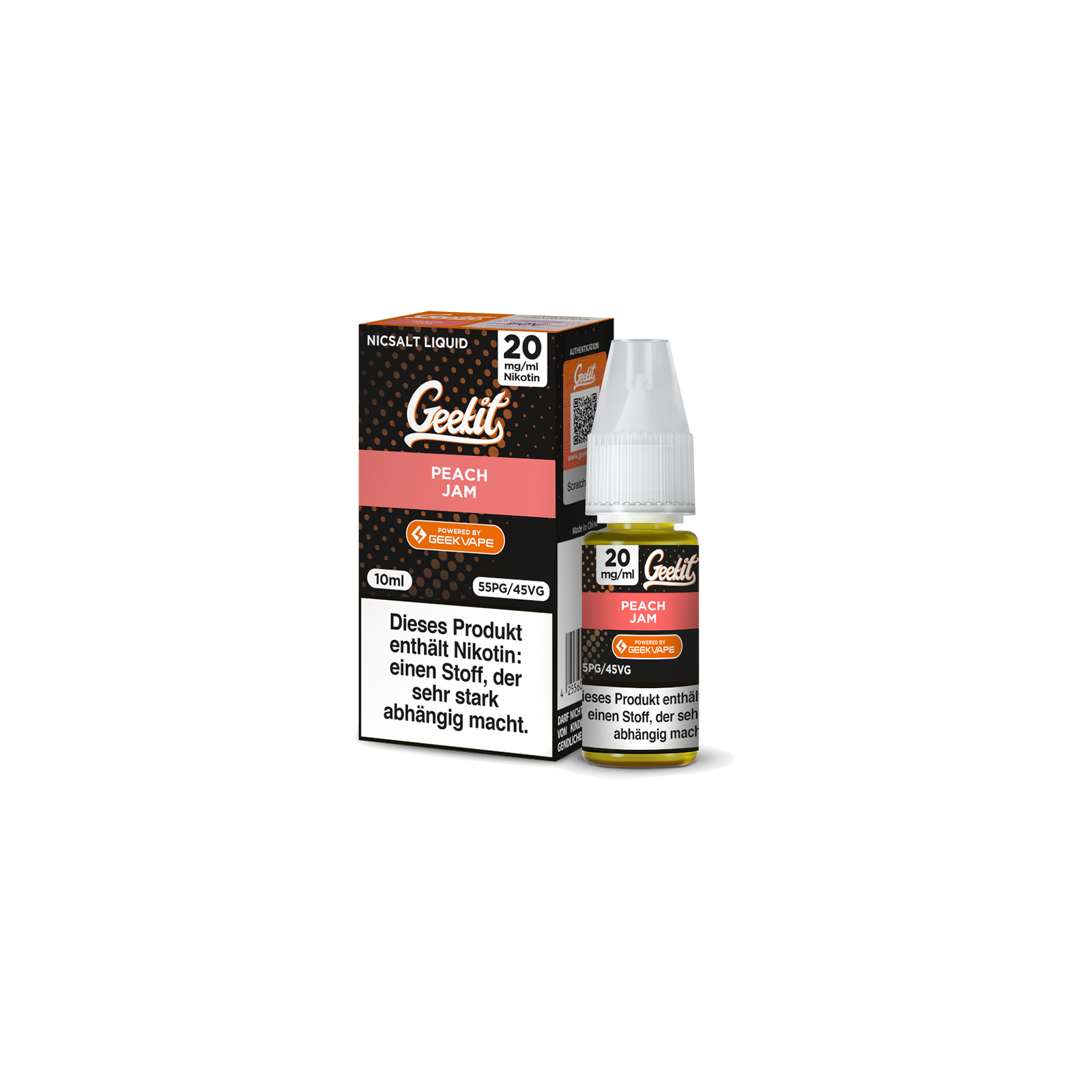Geekvape - Geekit - Nikotinsalz - Peach Jam - 10 ml - 20 mg1