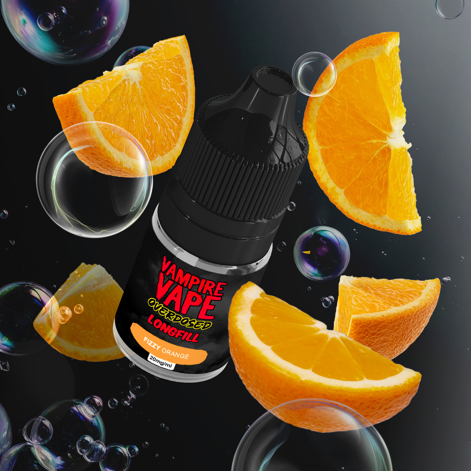 Vampire Vape Overdosed Fizzy Orange 10 ml Nikotinsalz – 20 mg 1