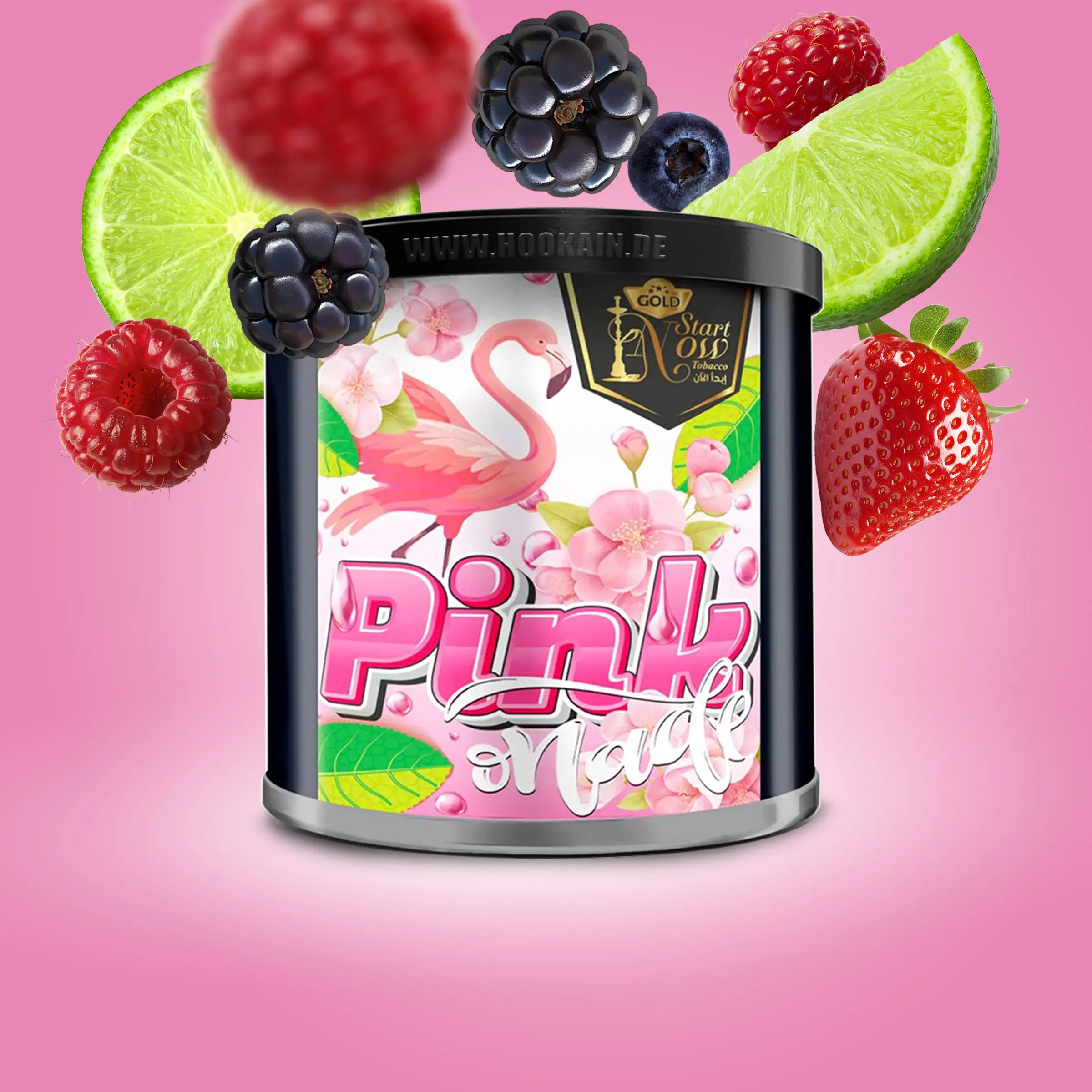 Start Now Pink oNaDe Shishatabak 200g – Rote Zitrone & Beeren 1