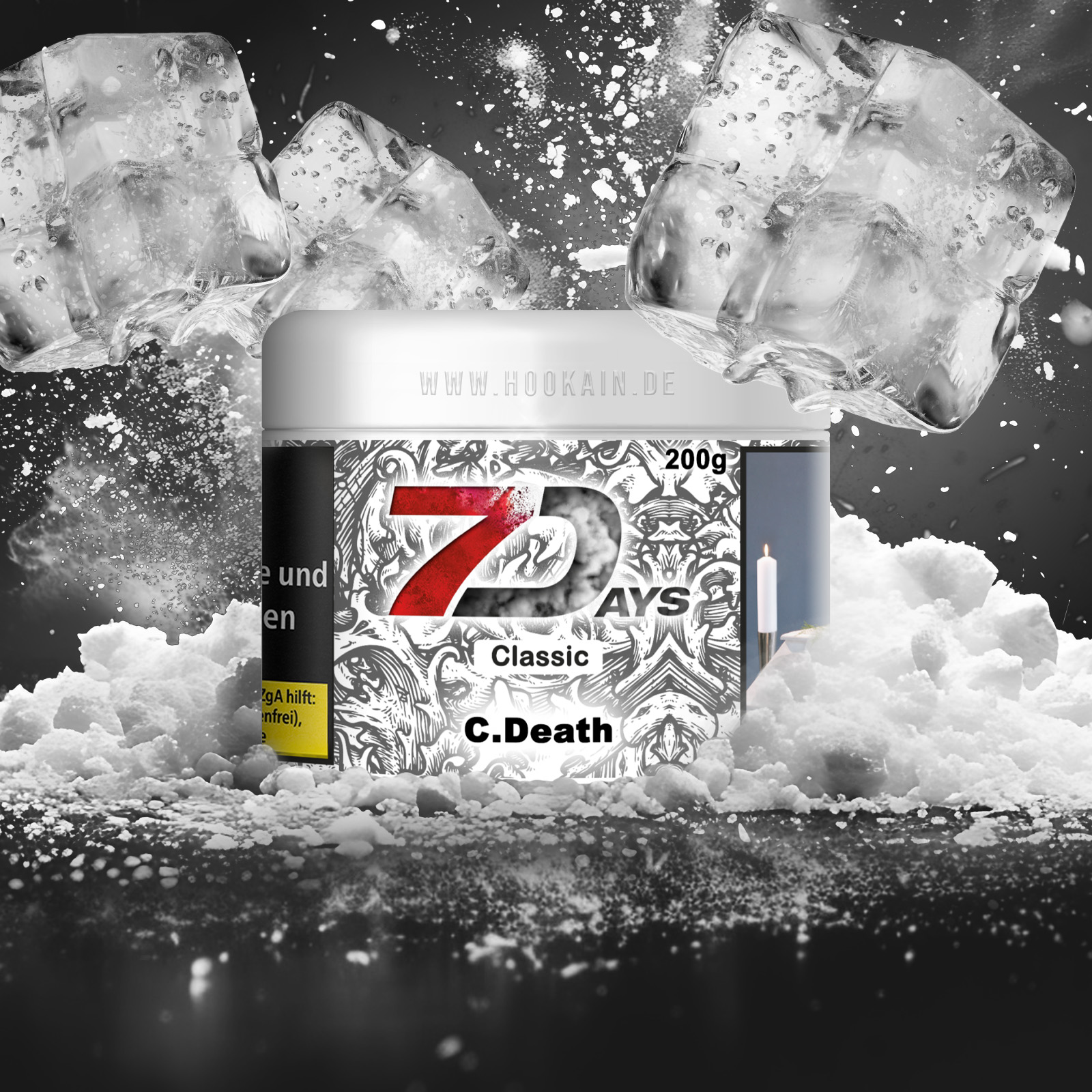 7Days Classic C. Death 200 g | Shisha Tabak g&uuml;nstig bestellen - 1