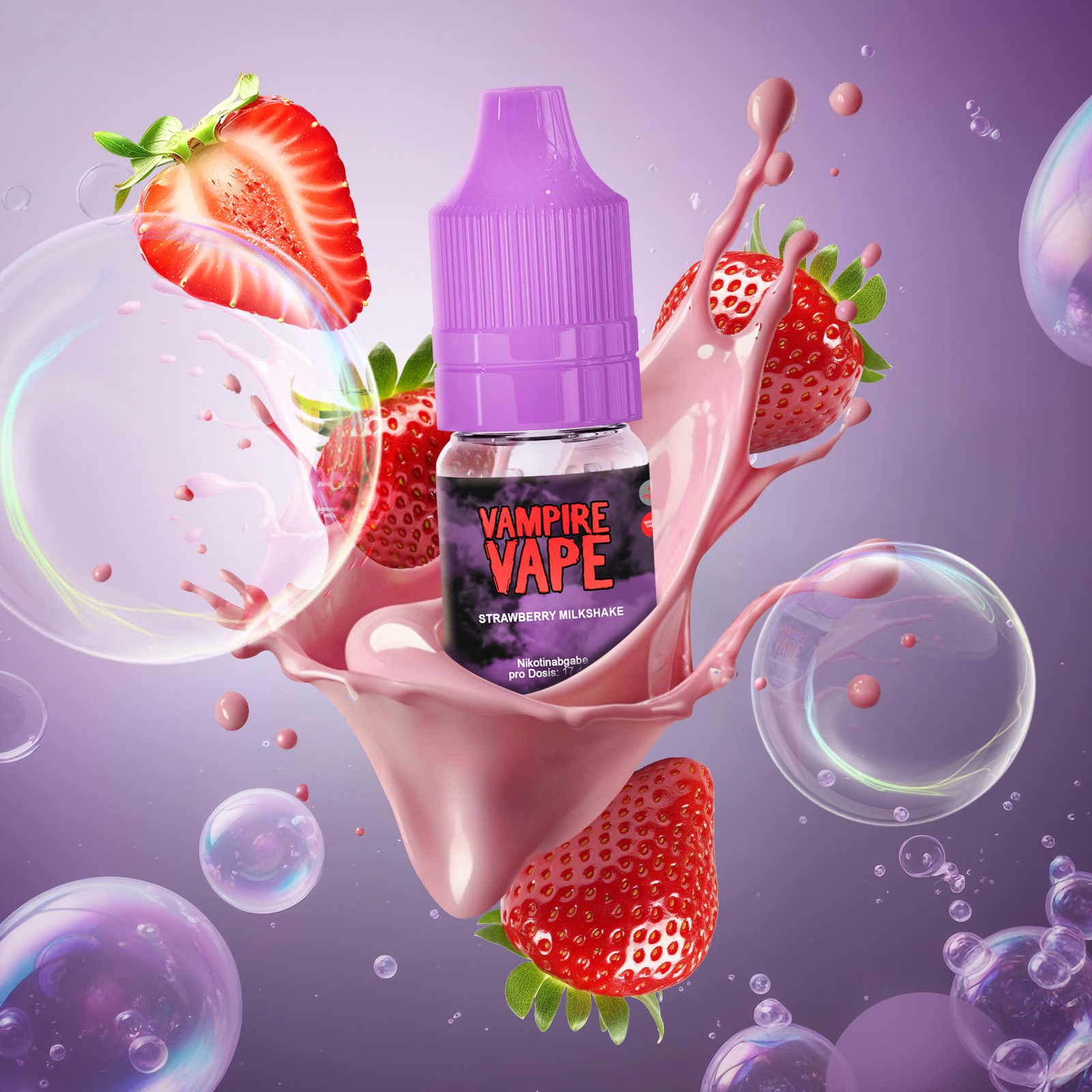 Vampire Vape E-Liquid Strawberry Milkshake 10 m 6 mg