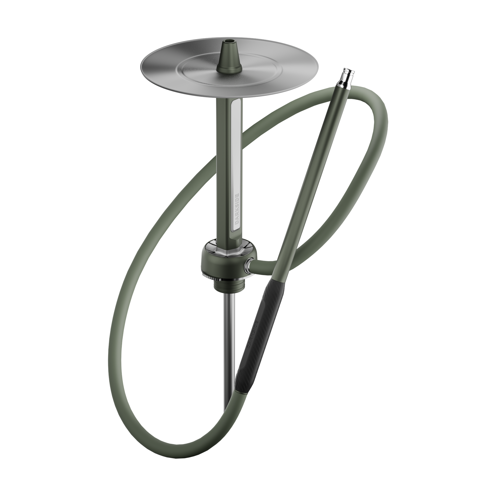 Darkside PRO Gr&uuml;n Rauchs&auml;ule mit Silikonschlauch und Mundst&uuml;ck, ohne Glasbowl