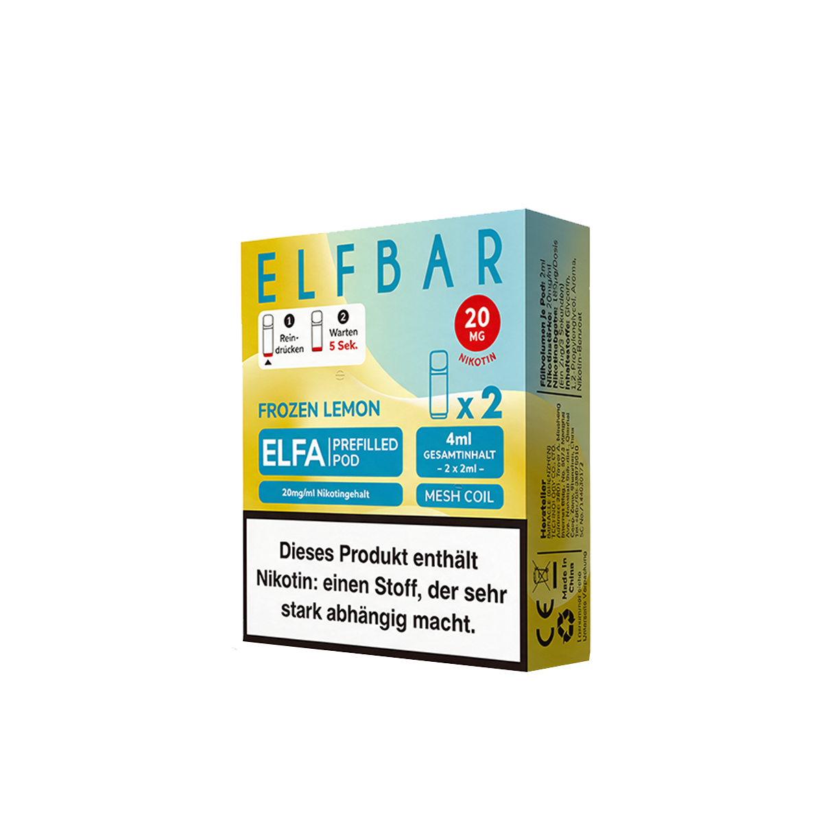 Elf Bar - ELFA - Prefilled Pod - Frozen Lemon1