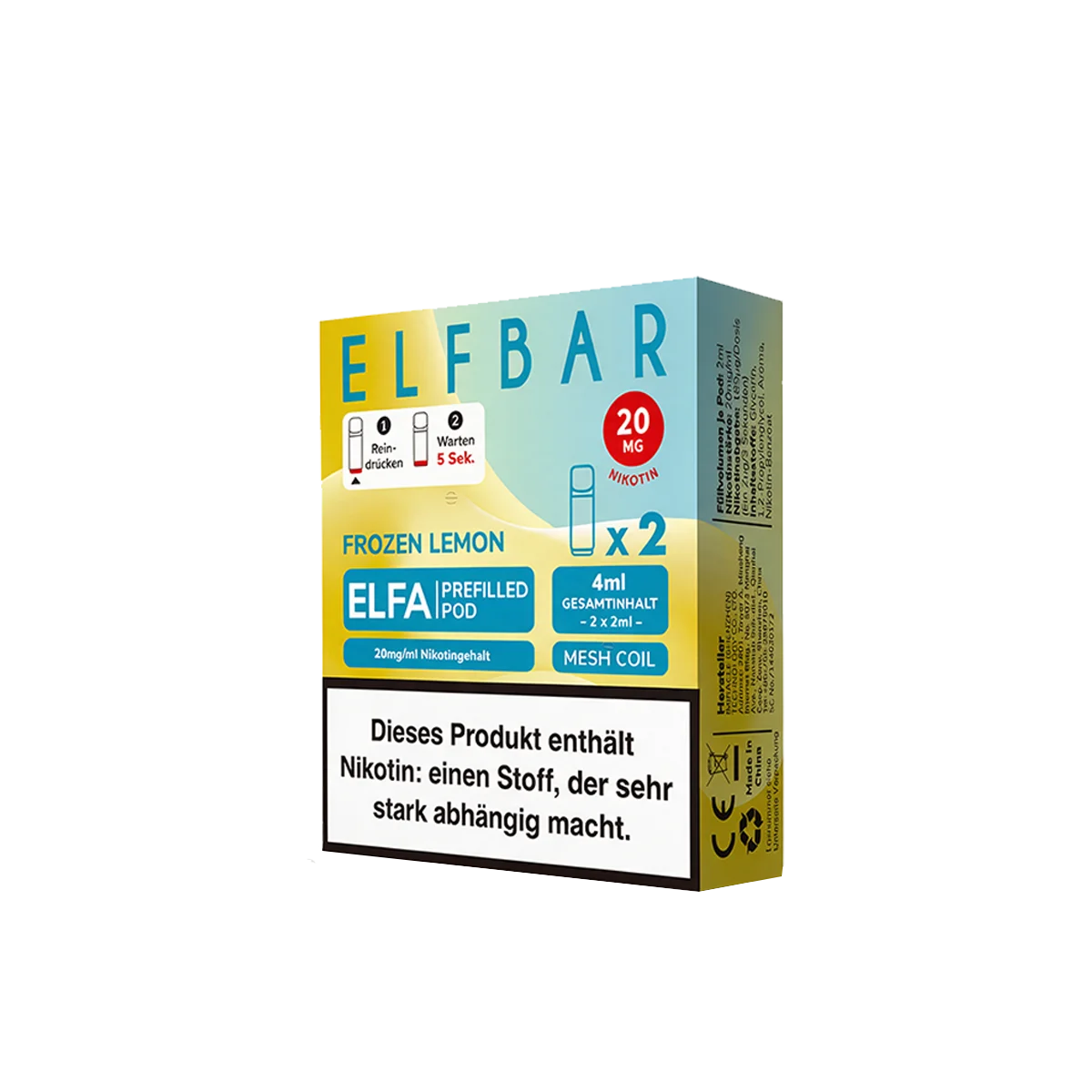 Elf Bar - ELFA - Prefilled Pod - Frozen Lemon1