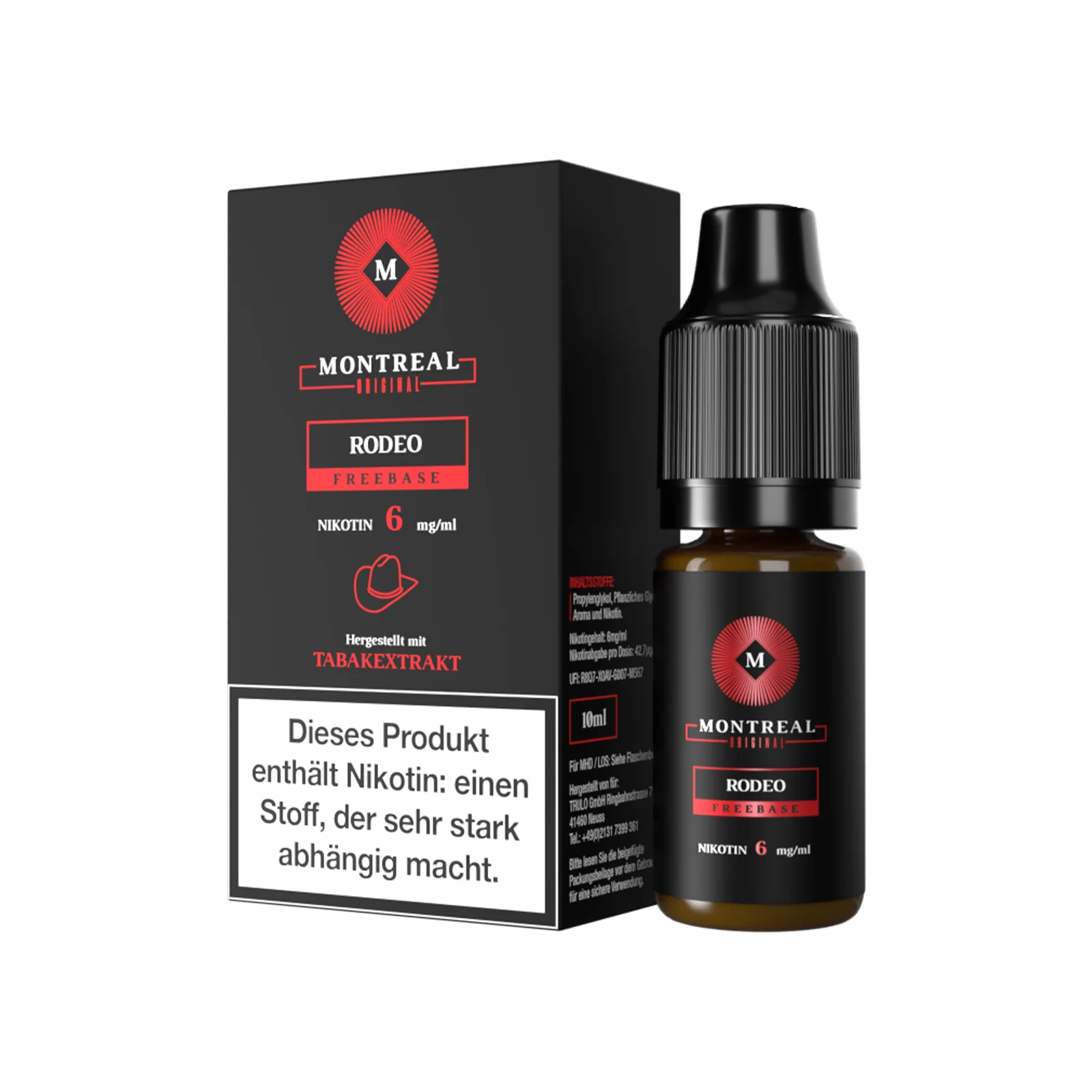 Montreal - Nikotinsalz Liquid - Rodeo - 10 ml - 12 mg 1