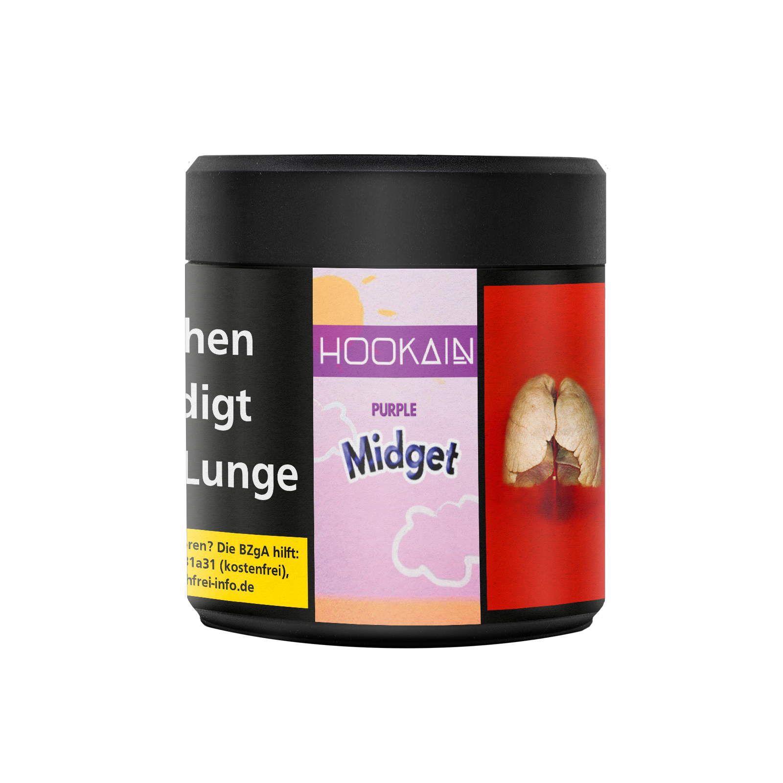 Hookain Purple Midget 50g – Erdbeere, Heidelbeere & Vanille Shishatabak  