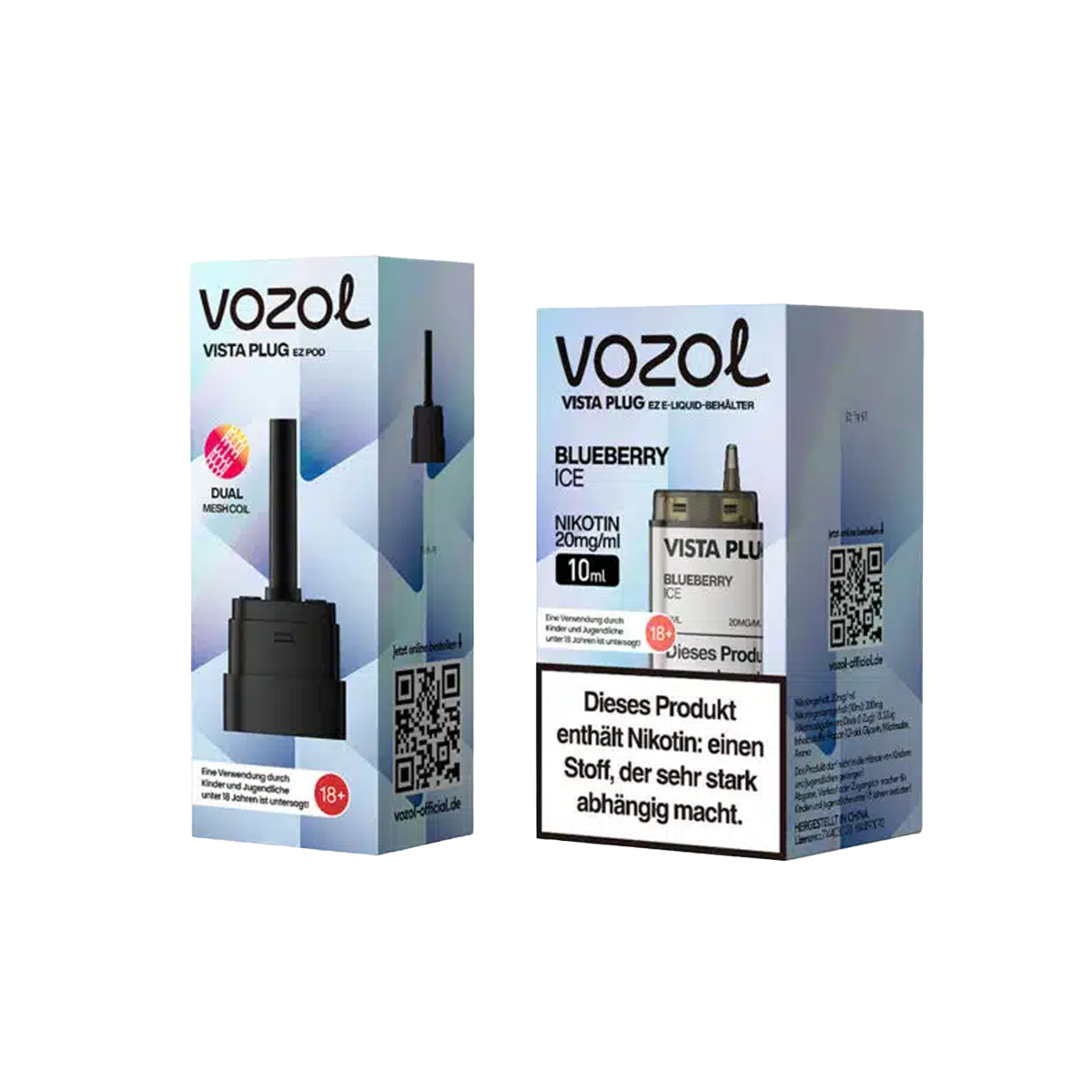 Vozol - Vista Plug Set - EZ Pod - Blueberry Ice + Empty Pod